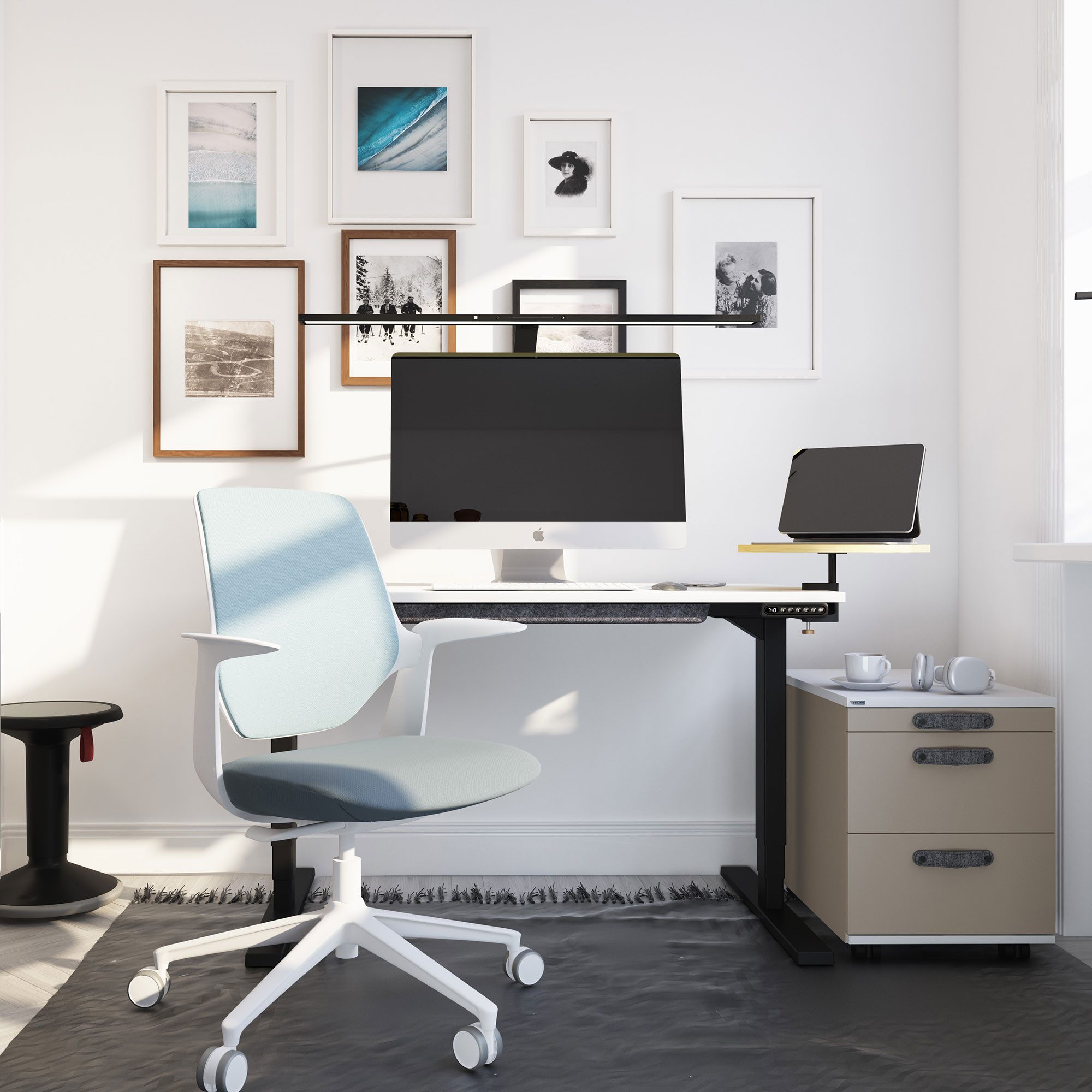 ASSMANN Büromöbel Schreibtisch Y-LINE, 120x70cm Signalweiß günstig online kaufen