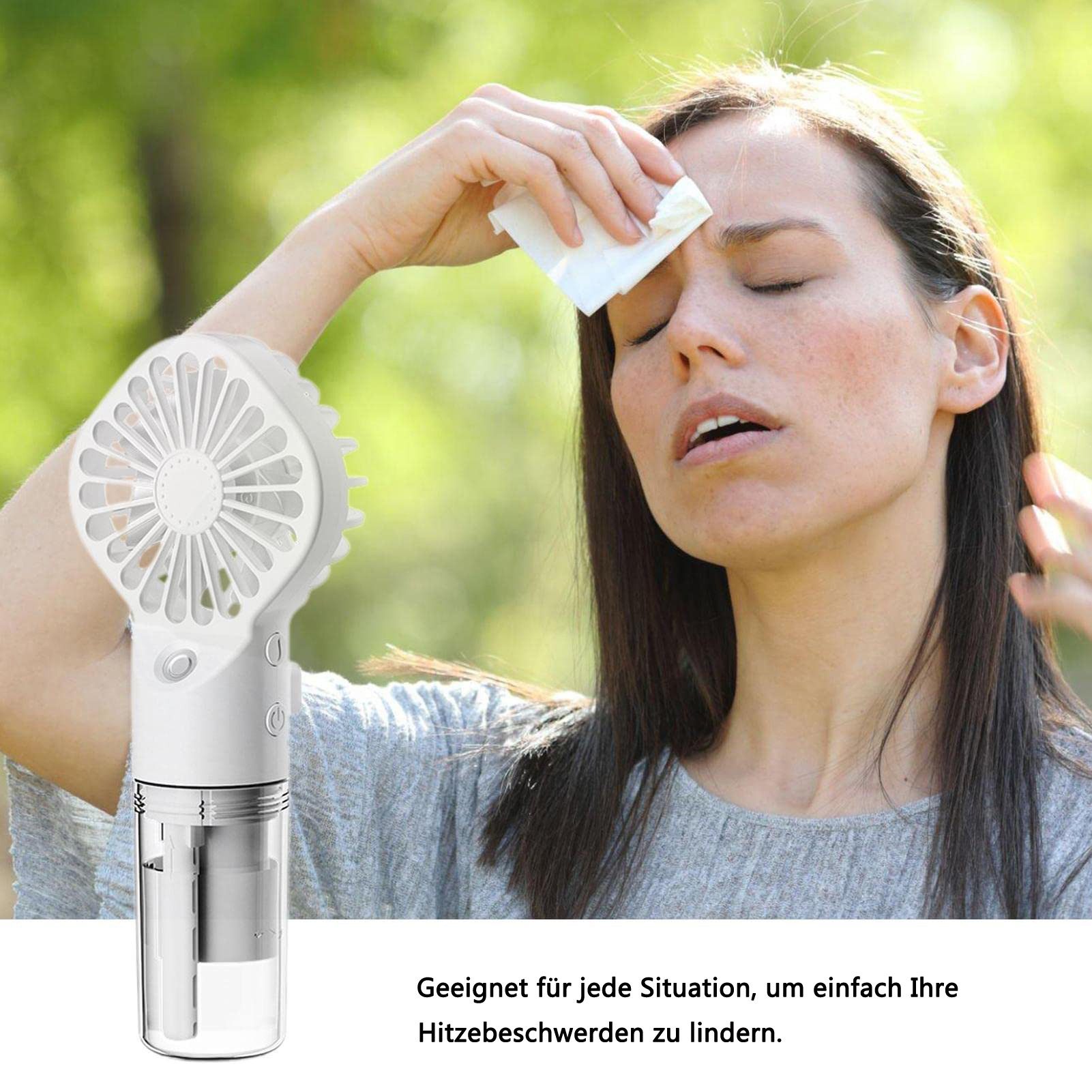 Coonoor Handventilator Tragbarer Sprühventilator, 2-in-1 Sprühventilator günstig online kaufen