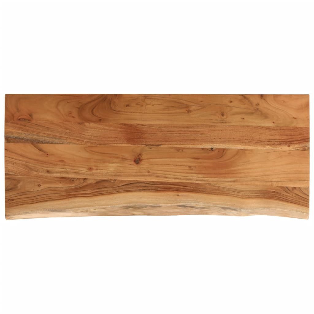 vidaXL Tischplatte Tischplatte 100x40x2,5cm Rechteckig Massivholz Akazie Baumkante