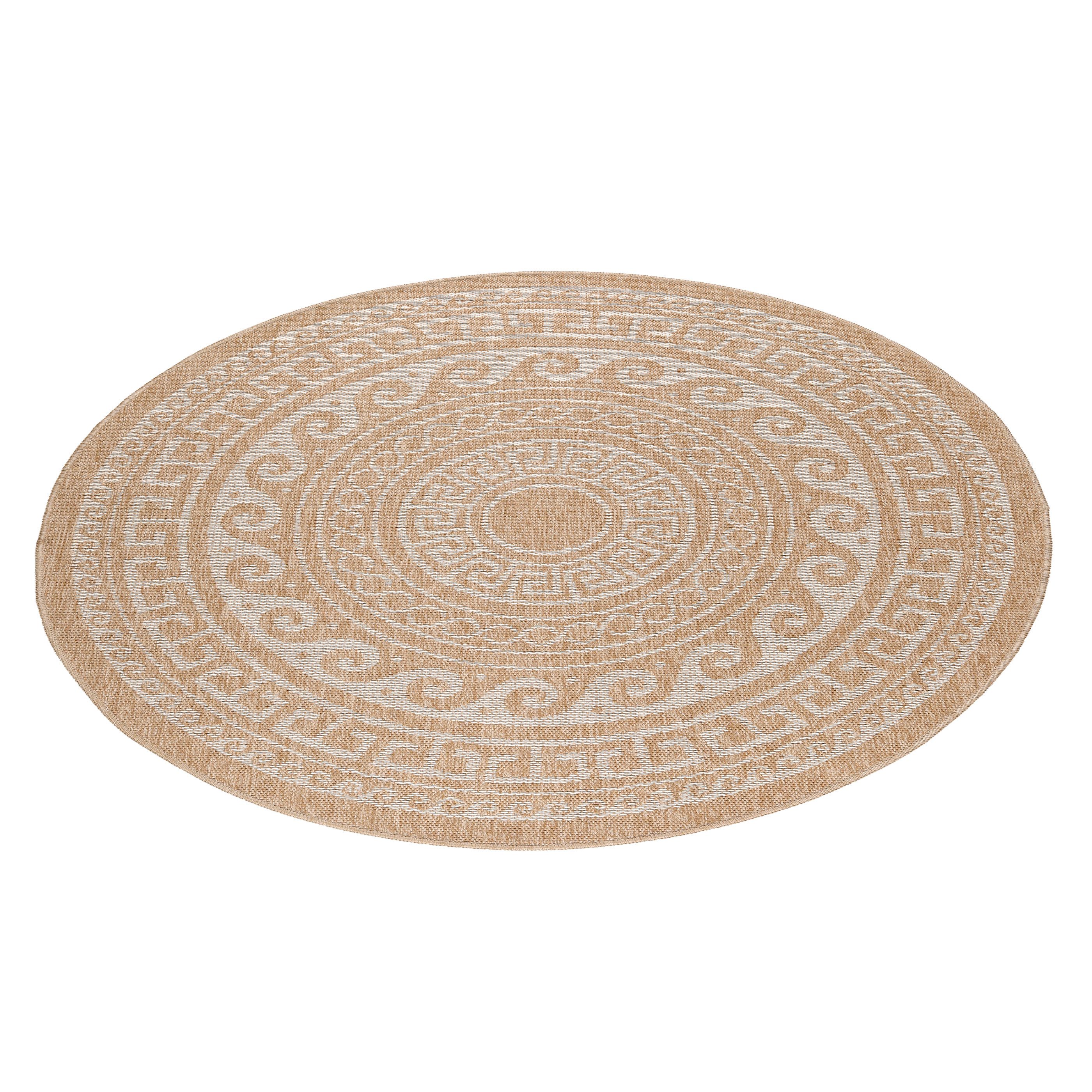 Carpettex Outdoorteppich Vintage Design, Rund, Höhe: günstig online kaufen
