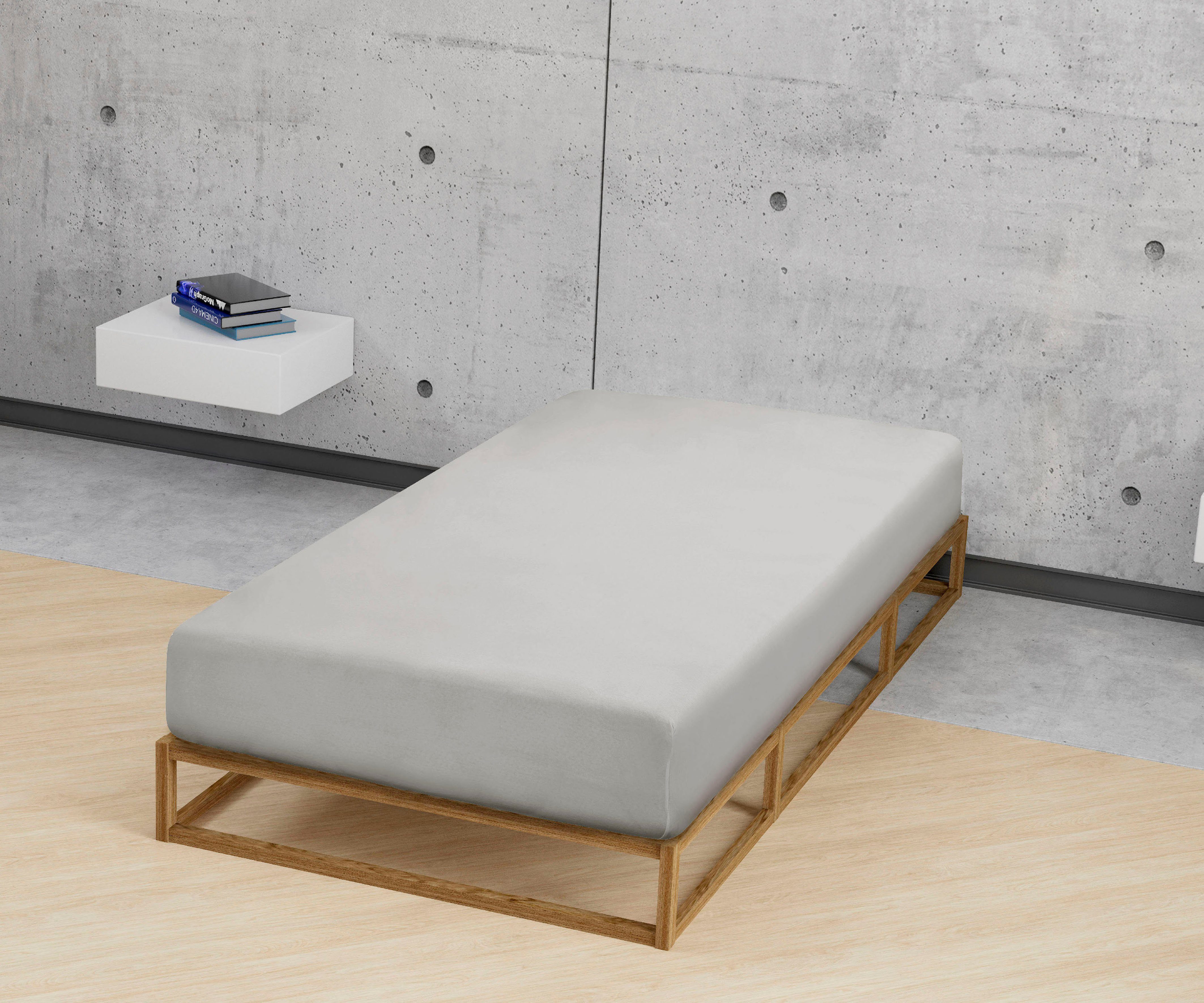 Biberna Spannbettlaken Marc, Jersey, Gummizug: rundum, (1 Stück), aus Baumw günstig online kaufen