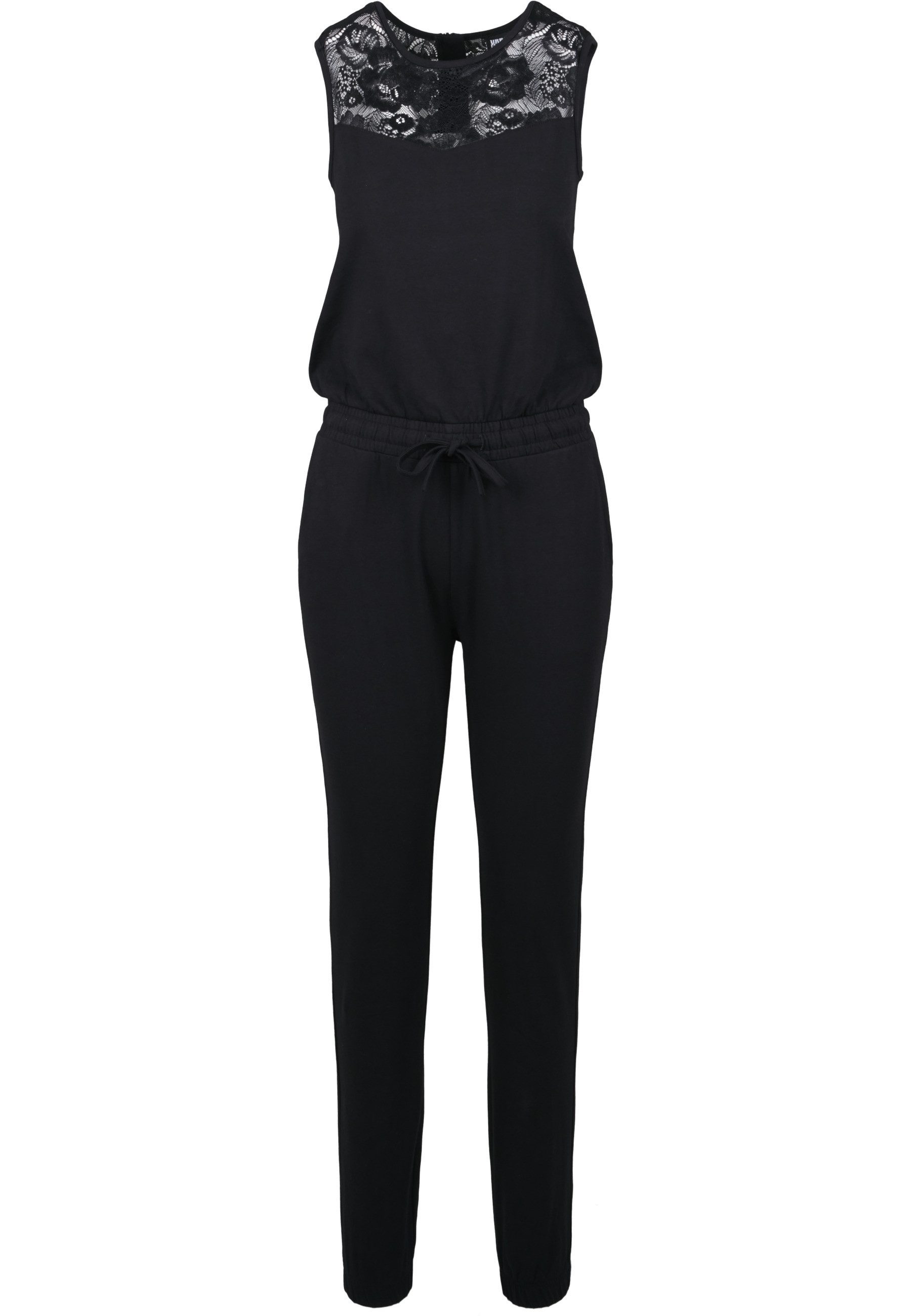 URBAN CLASSICS Jumpsuit Urban Classics Damen Ladies Lace Block Jumpsuit (1-tlg)