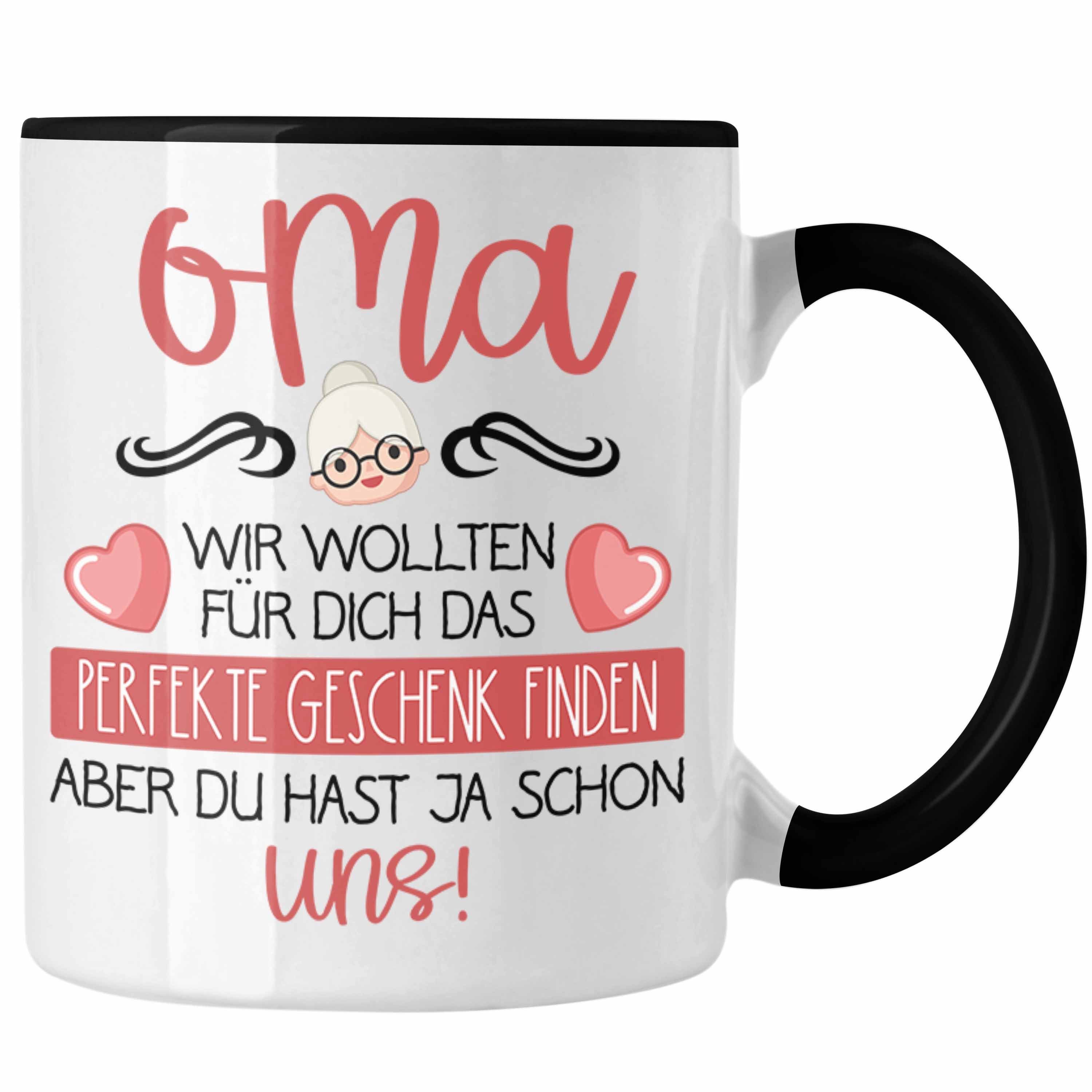 am beliebtesten Trendation Tasse Geburtstagsgeschenk Geburtstag - Lustig Beste Enkel Trendation Oma Tasse Geschenkideen Geschenk Schwarz