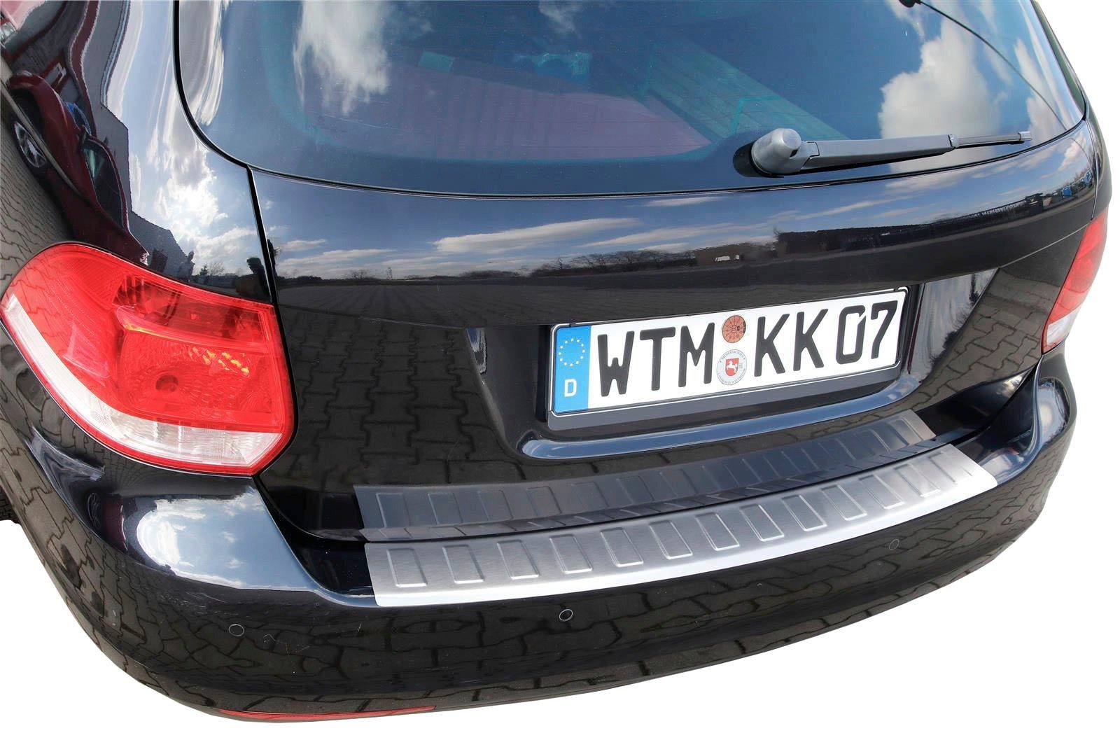 2007-2013, VARIANT, GOLF 6, 5, Edelstahl GOLF Zubehör Ladekantenschutz, für RECAMBO matt VW gebürstet