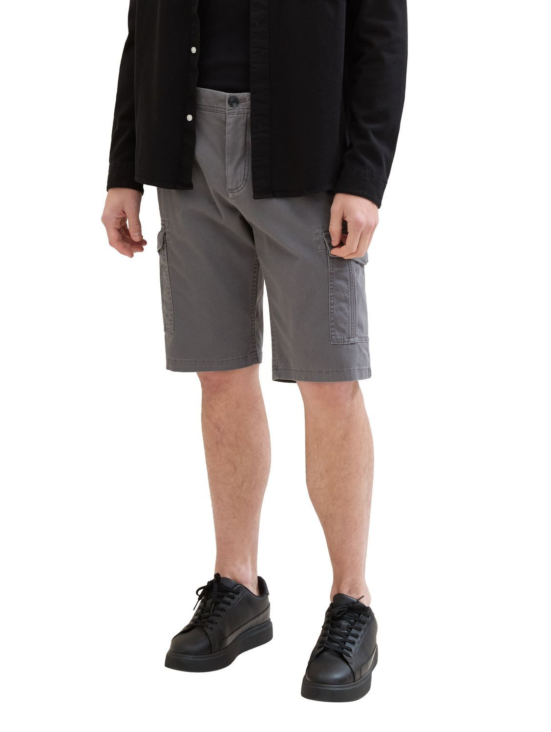 TOM TAILOR Cargoshorts REGULAR PRINTED aus Baumwollmix