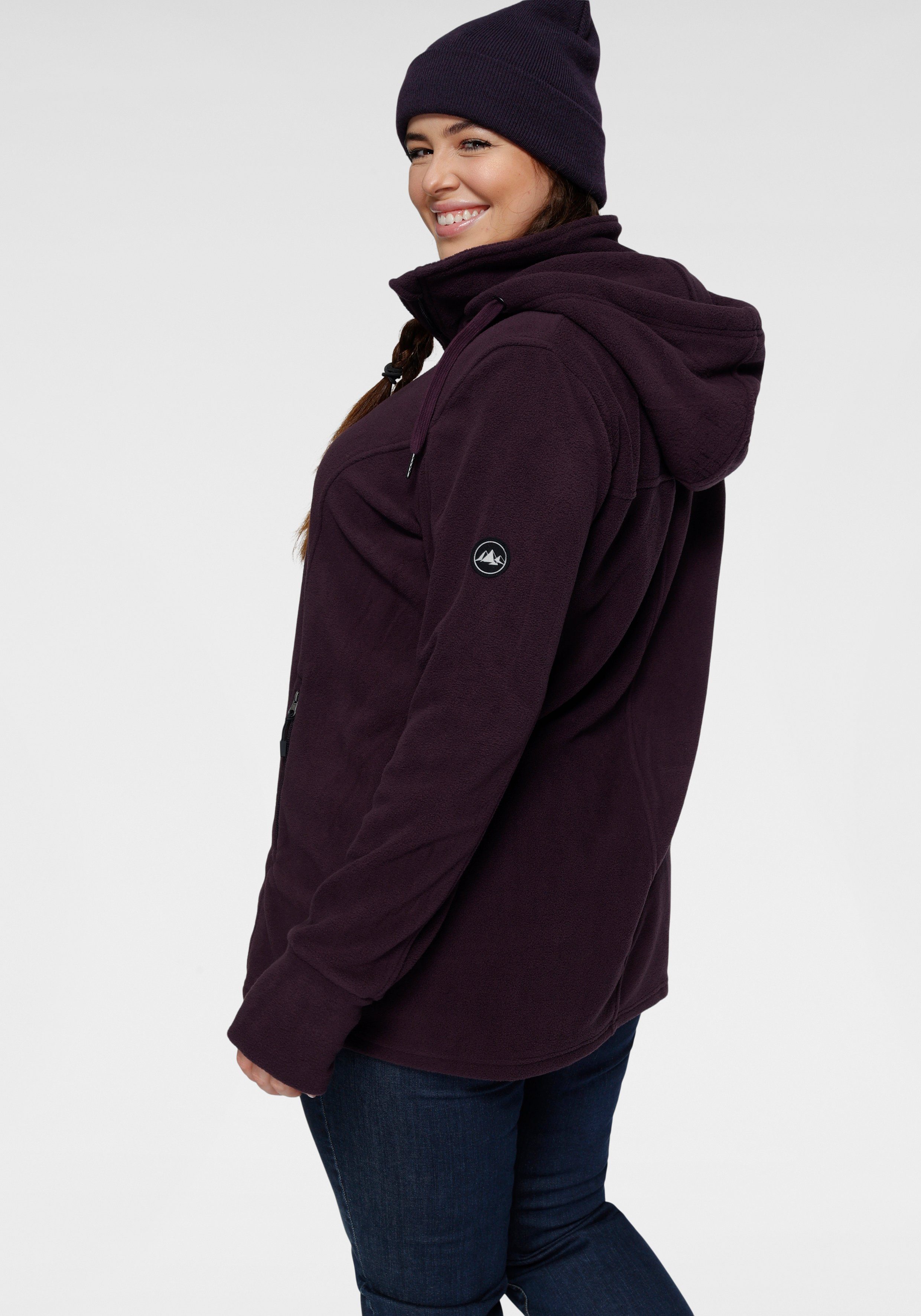 Polarino Fleecejacke für kalte Tage, aus Fleece, sportlicher Stil, atmungsa günstig online kaufen