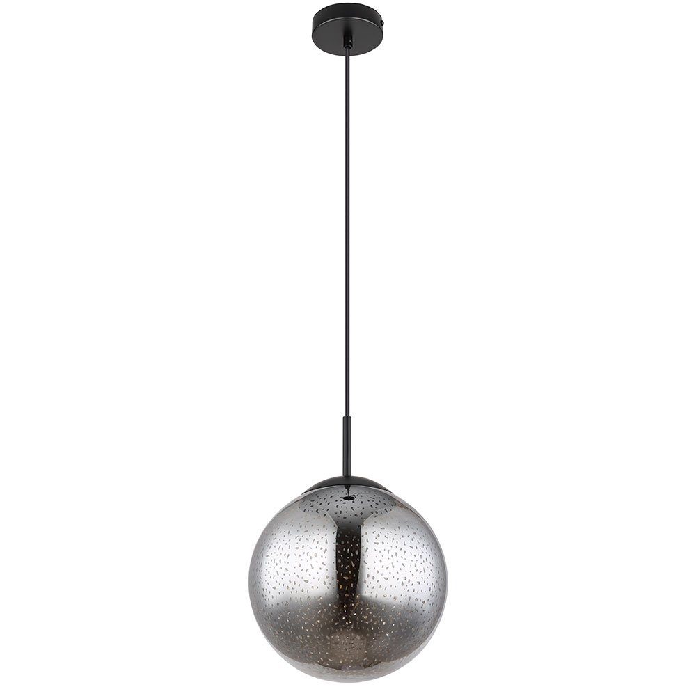 GLOBO LIGHTING Pendelleuchte, Leuchtmittel nicht inklusive, Hängeleuchte Kugel schwarz Pendelleuchte Esstischlampe Sterneneffekt