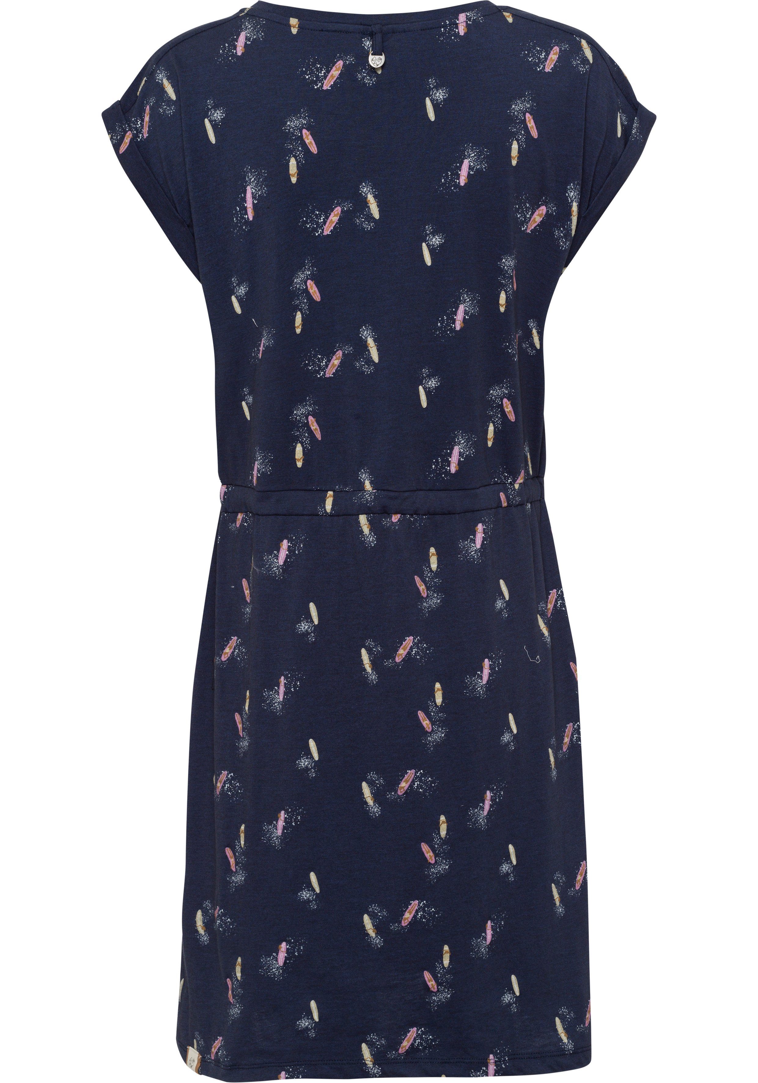 Ragwear Jerseykleid MALLORY PRINT DRESS OR mit trendigem \