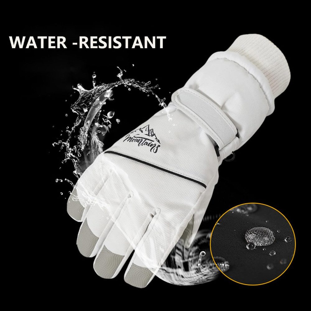 Blusmart Skihandschuhe Männer und Frauen Winter-Ski- und Schneehandschuhe (Warm und wasserdicht, Rutschfeste Touchscreen-Handschuhe) Für Gehen, Reiten, Laufen, Sport, Skifahren