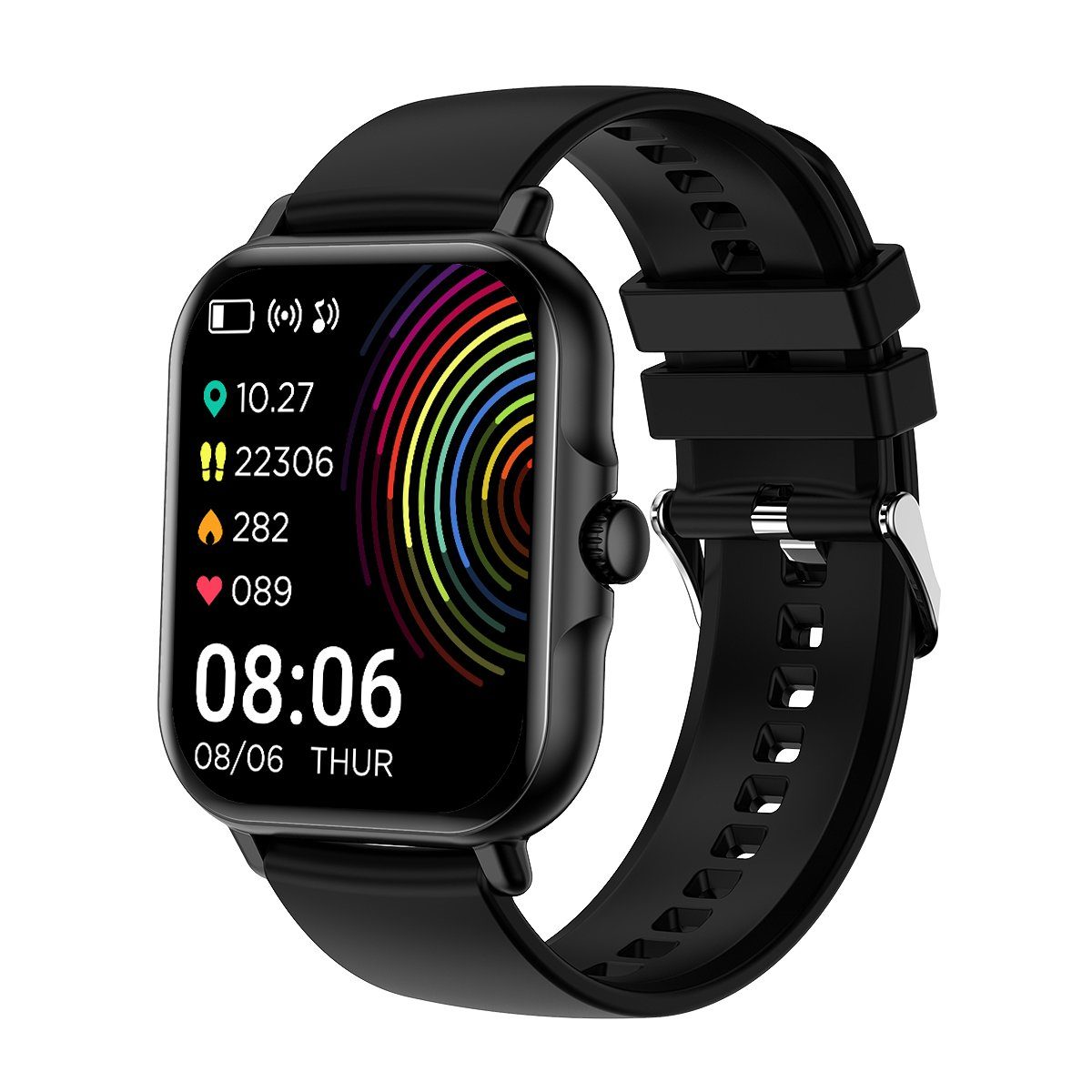 Bothergu Smartwatch (1.81 Zoll), Fitness Tracker Uhr für Damen Herren Smartwatch