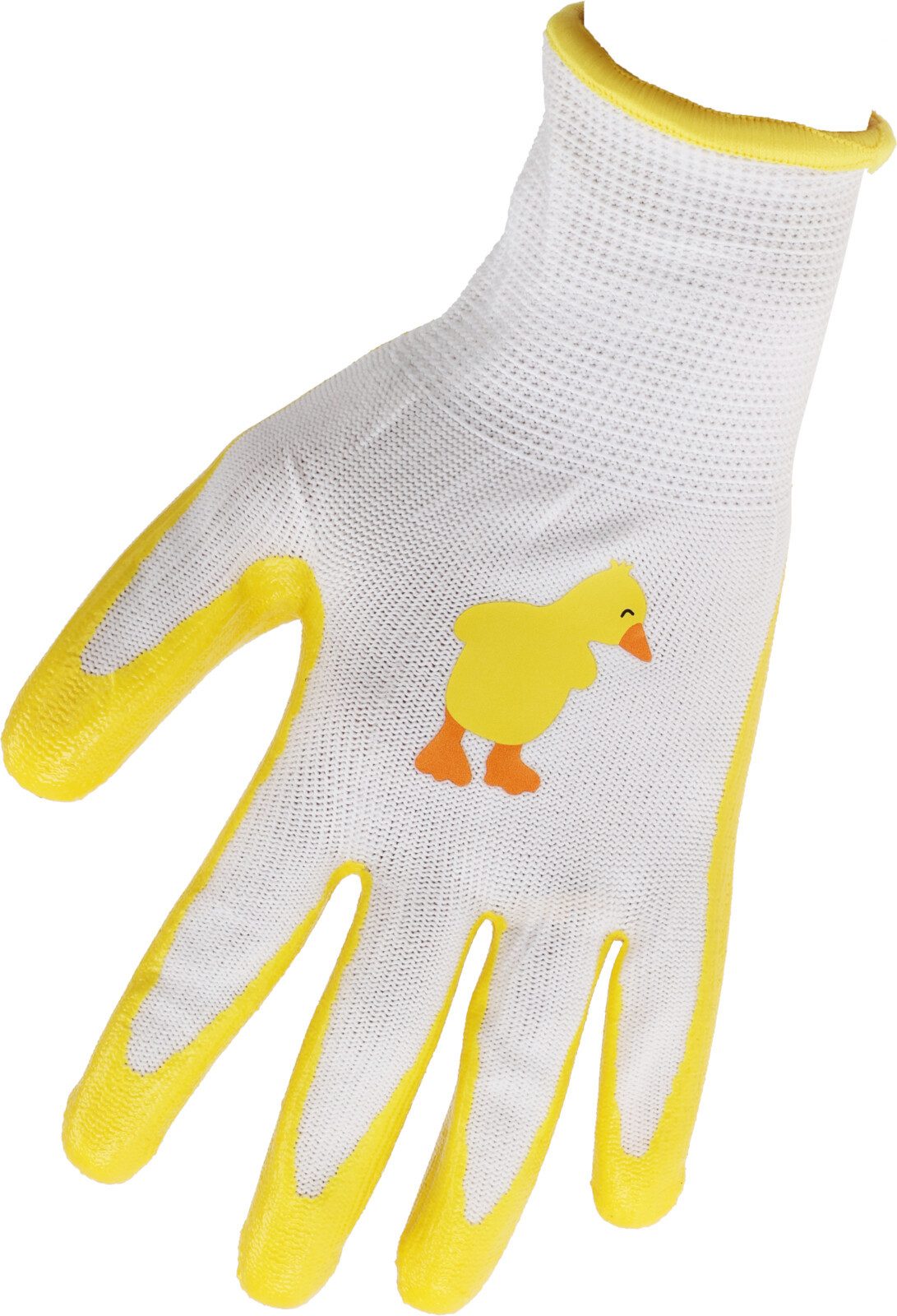Koopman Gartenhandschuhe Kinderhandschuhe Перчатки Tiermotive (2-St) Gelb / Ente, Universellgröße, Nitril, Kinder, Polyester