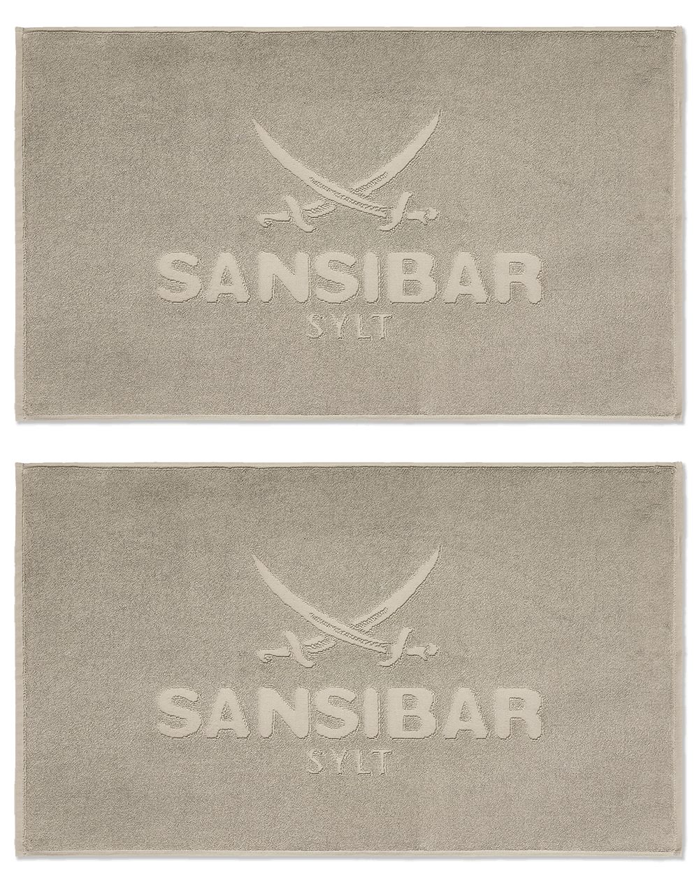 Sansibar Sylt Badematte 2er Set Sansibar Badvorleger, 50x80 cm, Hochtiefprä günstig online kaufen