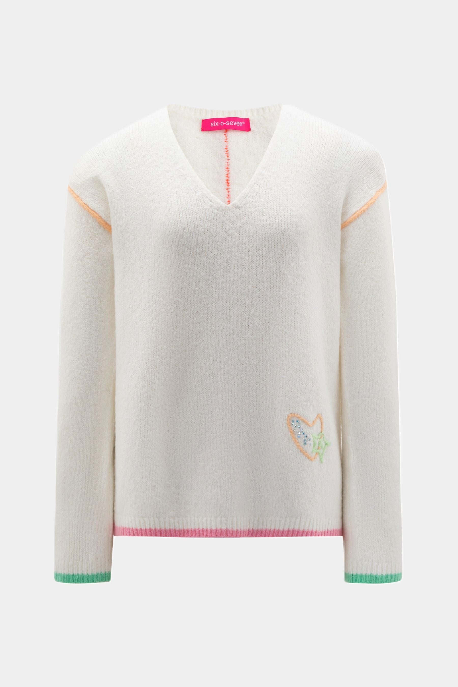 six-o-seven Strickpullover Strickpullover OFF WHITE günstig online kaufen