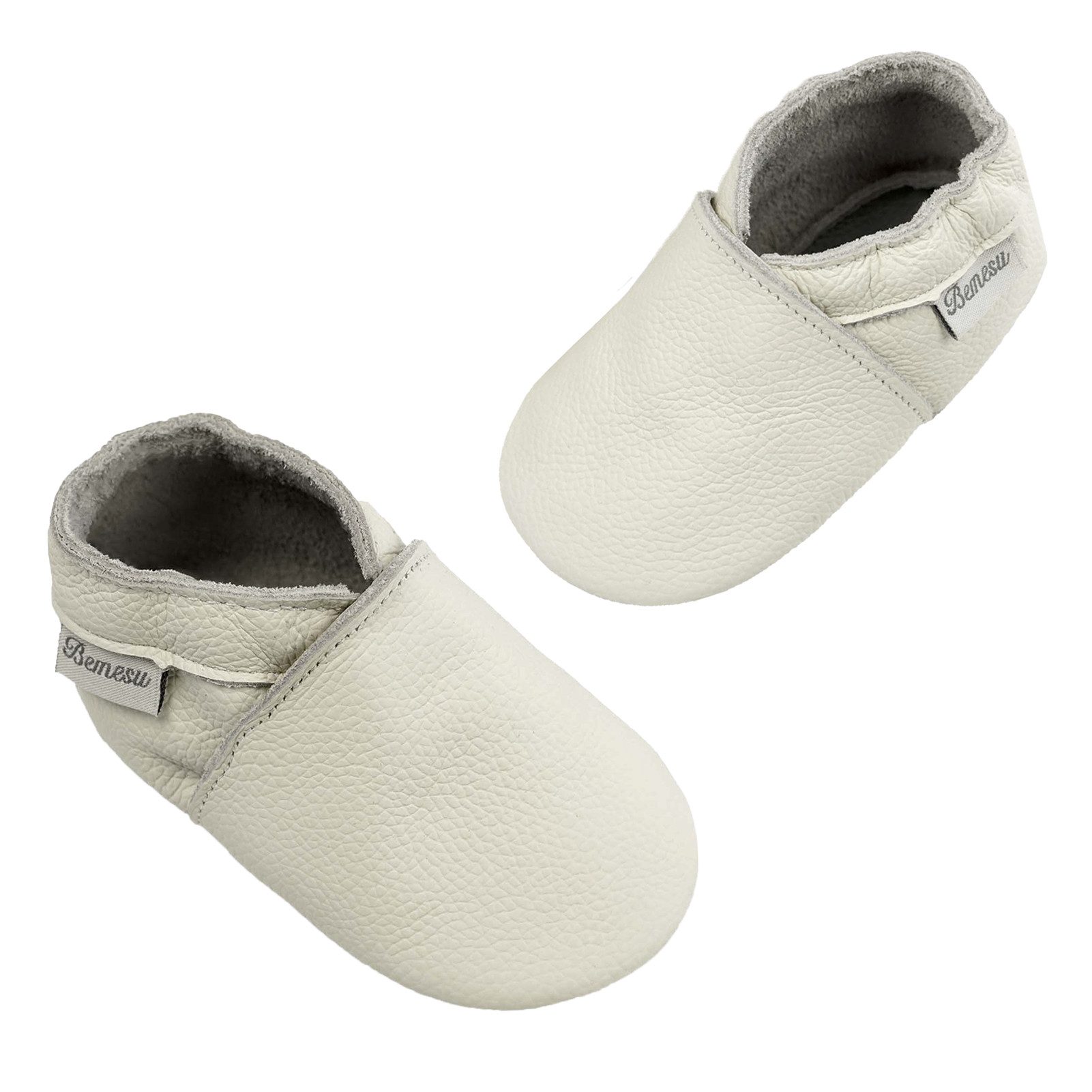 Bemesu Baby Lauflernschuhe Leder Wildledersohle handgemacht Krabbelschuh