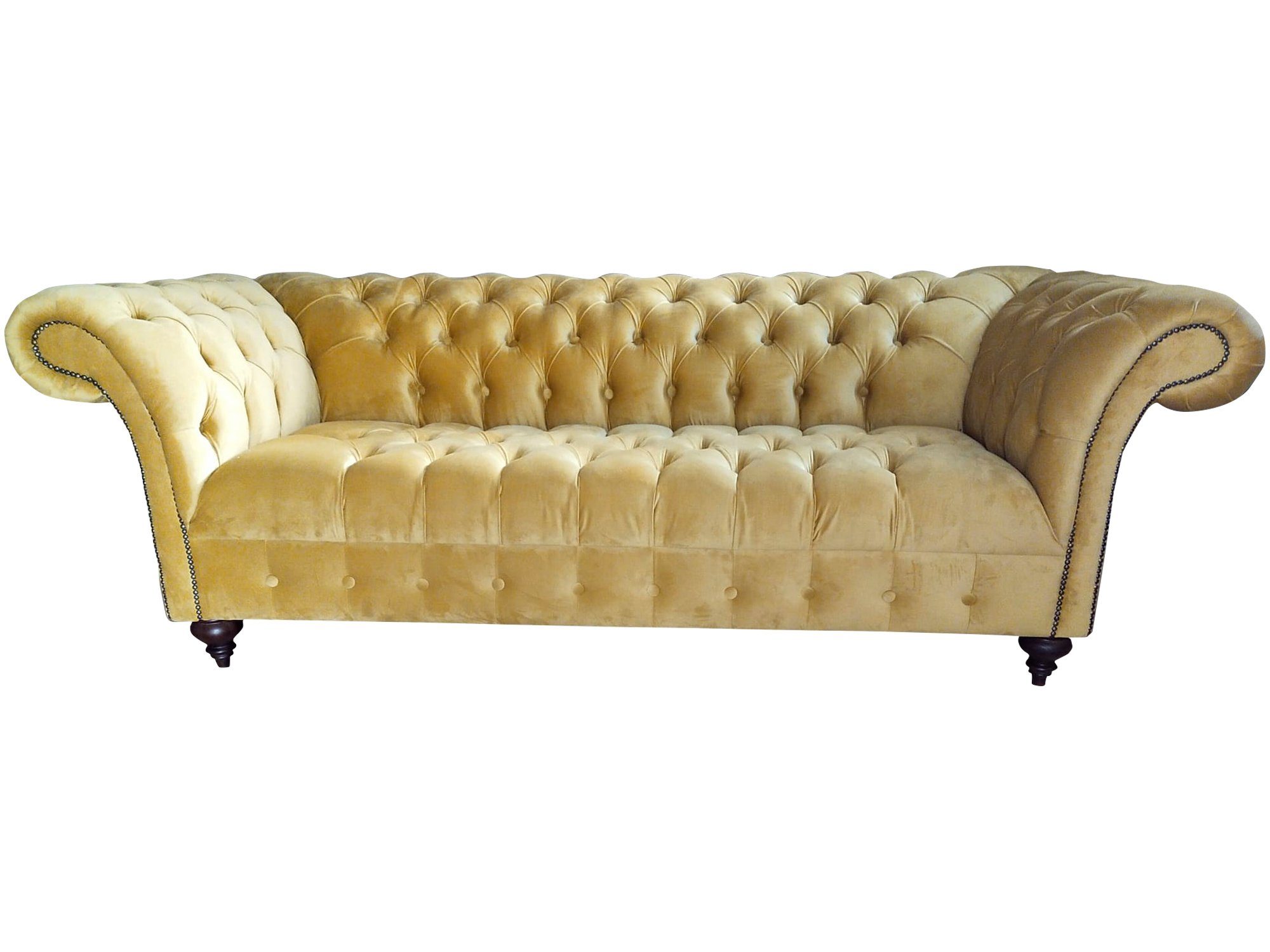 JVmoebel Sofa, Luxus Sofa Dreisitzer Design Chesterfield Textil Couchen Modern Neu