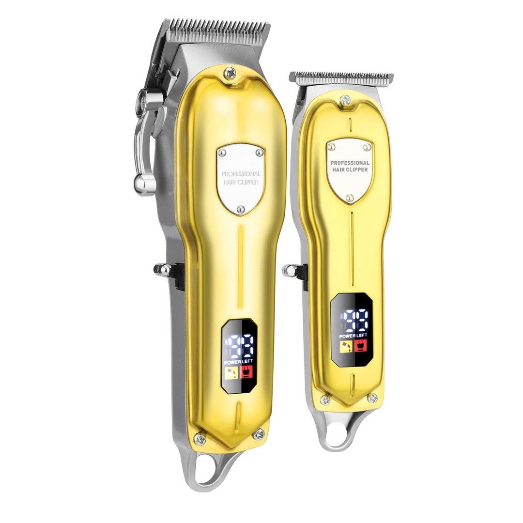 MODFU Триммеры Haarschneidemaschine Barttrimmer Haartrimmer Триммер для бороды Триммеры, profi Barber Бритвы Herren Elektrisch Herrenhaarschneider LCD Akku, Haarschneideset Wasserdichter für Barthaar Kopfhaar Friseure usw