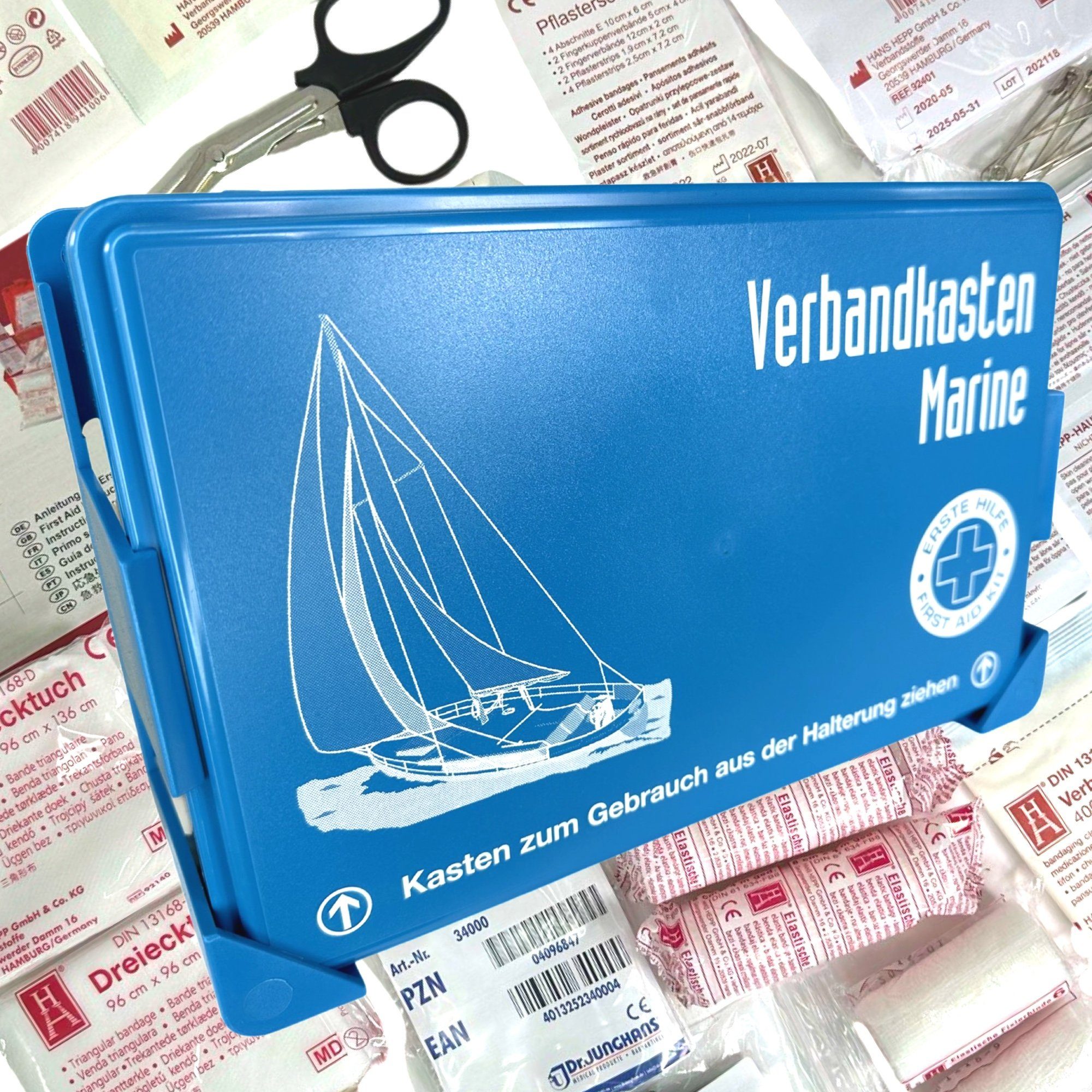 Hans Hepp Motorboot Marine Erste Hilfe Verbands Kasten CE Segeln Boot
