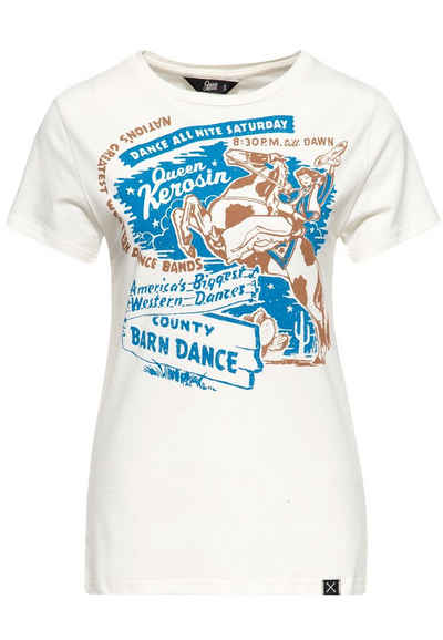 QueenKerosin T-Shirt »Barn Dance« mit Western-Motiv