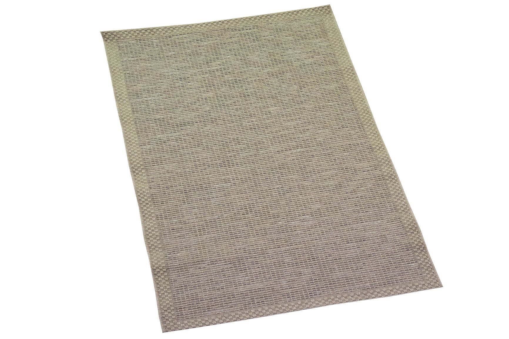 TeppichHome24 Outdoorteppich In- & Outdoor Teppich Sisal beige grau, rechteckig, Höhe: 5 mm