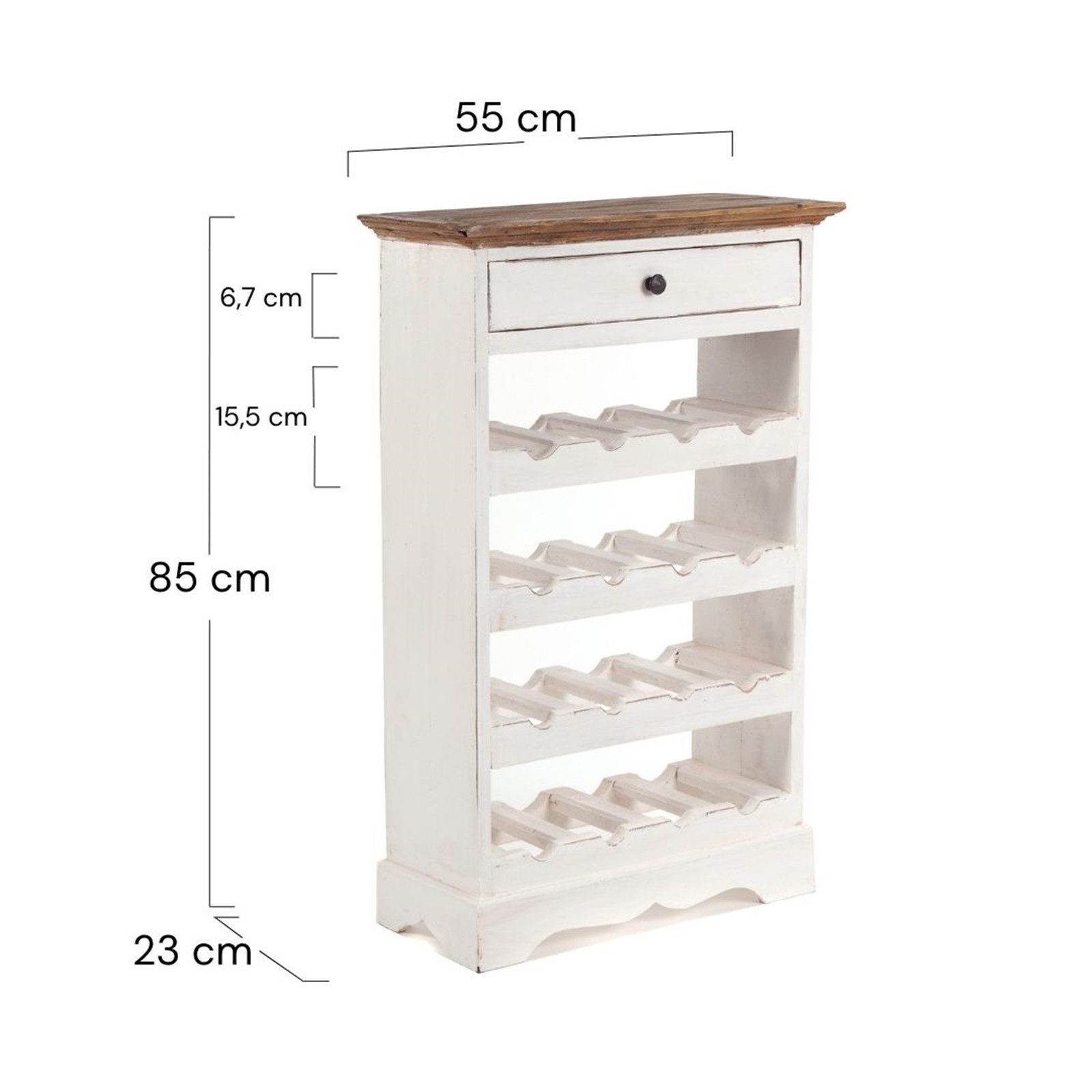 DESIGN DELIGHTS Weinregal WEINREGAL CORTEZ, 85x55cm(HxB) Flaschenregal aus günstig online kaufen