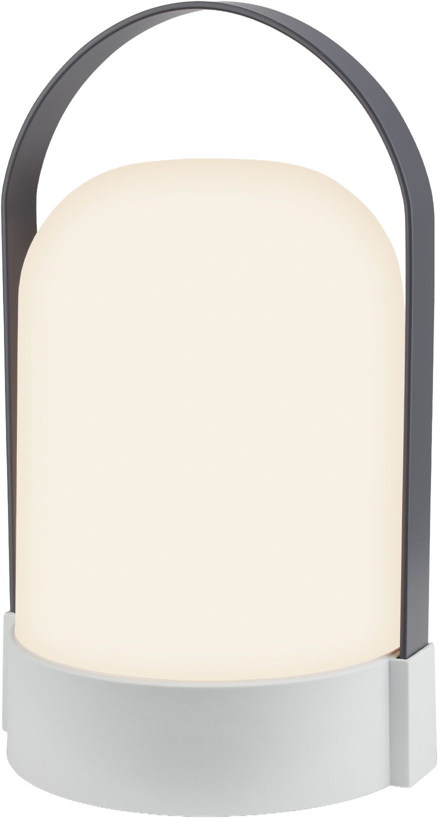 Briloner Leuchten LED Tischleuchte ASA BIG, LED fest integriert, Warmweiß, 14,5x13,5x24 cm, Indoor/Outdoor, Balkon, Terrasse, Wohnzimmer