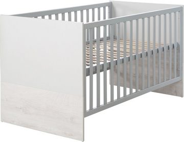 roba® Babymöbel-Set Maren 2, (Spar-Set, 2-St., Kinderbett, Wickelkommode), mit Kinderbett und schmaler Wickelkommode