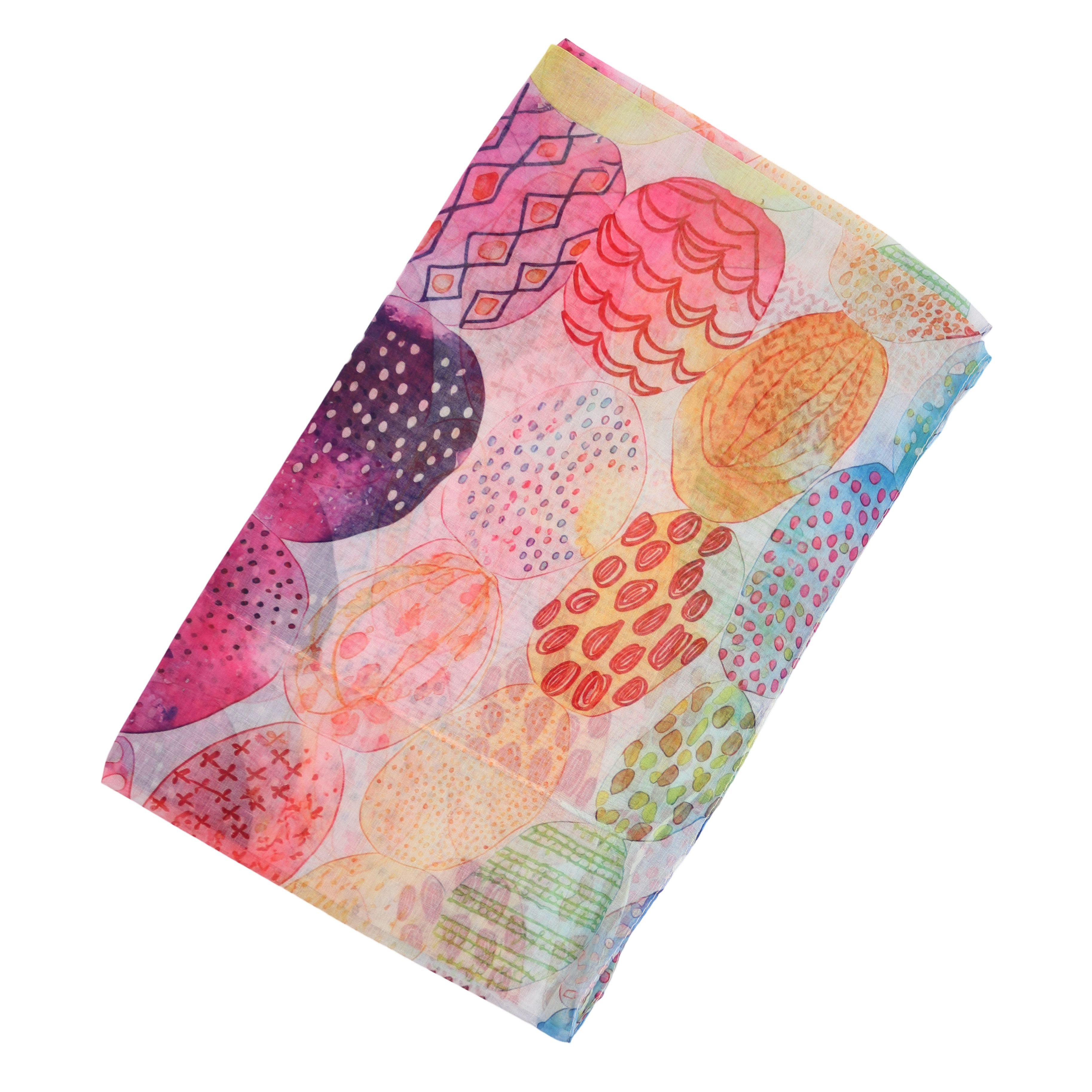 MIRROSI Loop Damen Schal mit Tollem Muster Weich aus 100% Viskose, Schlauchschal, (ca. 160x48cm, zweimal um den Hals wickelbar), Damen Halstuch Stola ideal für Frühling,Sommer, Herbst