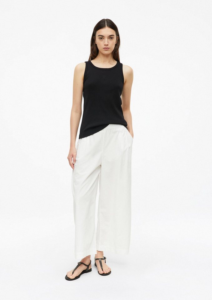 s.Oliver Culotte Hose Leichte Culotte aus Popeline mit Falten