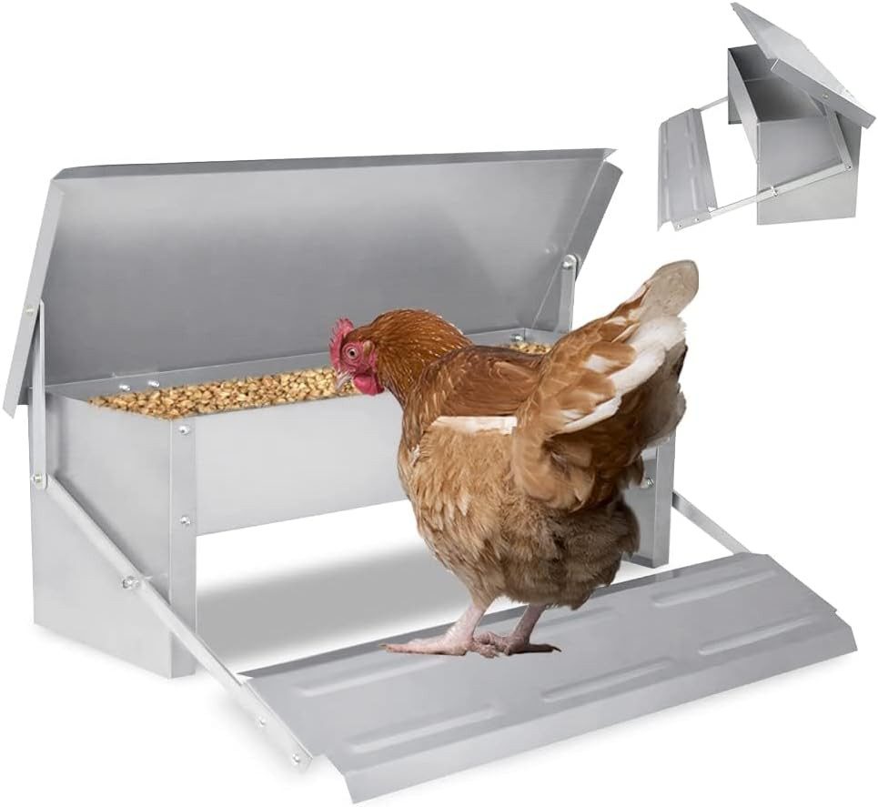 FIVMEN Futterautomat Automatischer Hühner Futterautomat Geflügel Futterautomat, für Geflügel Hühner, Enten, Gänse