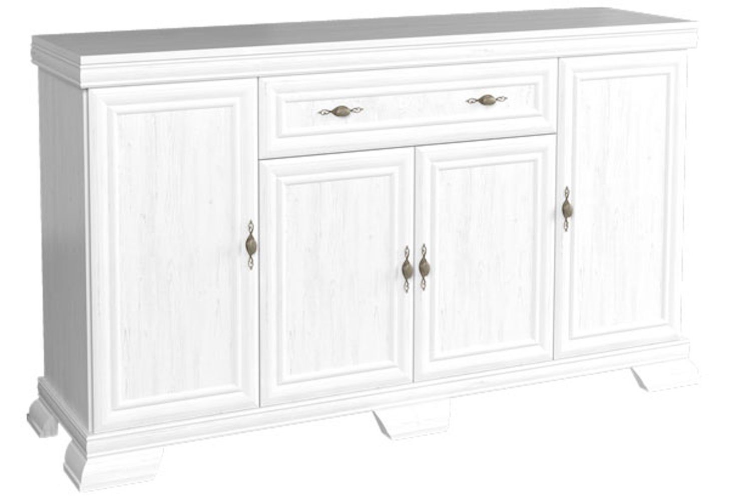 Feldmann-Wohnen Sideboard Kora (1 St), 168cm 4-türig andersen pinie rustika günstig online kaufen