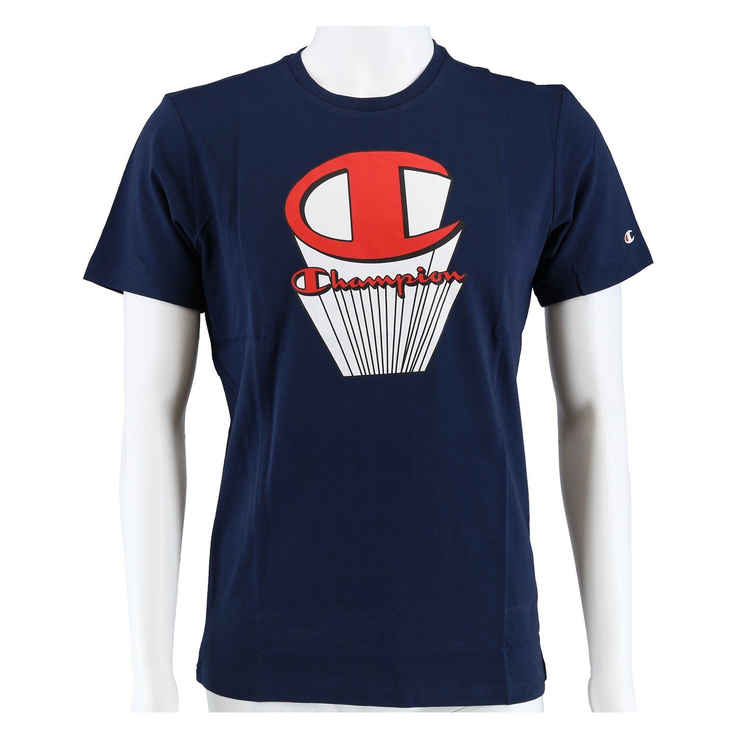 T-Shirt Freizeit (Baumwolle) Champion Super Graphic Print navyblau Jungen