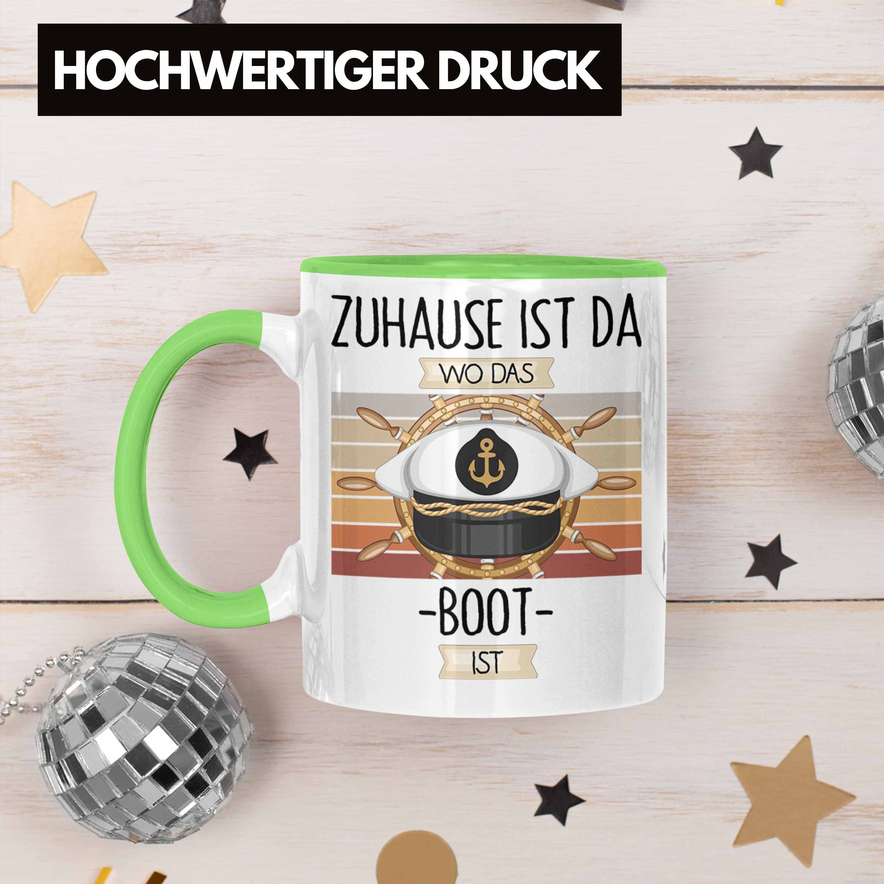 Tasse Tasse Lustiger Spruch Da Grün Kapitän Zuhause Wo Ist Trendation Geschenkidee Geschenk