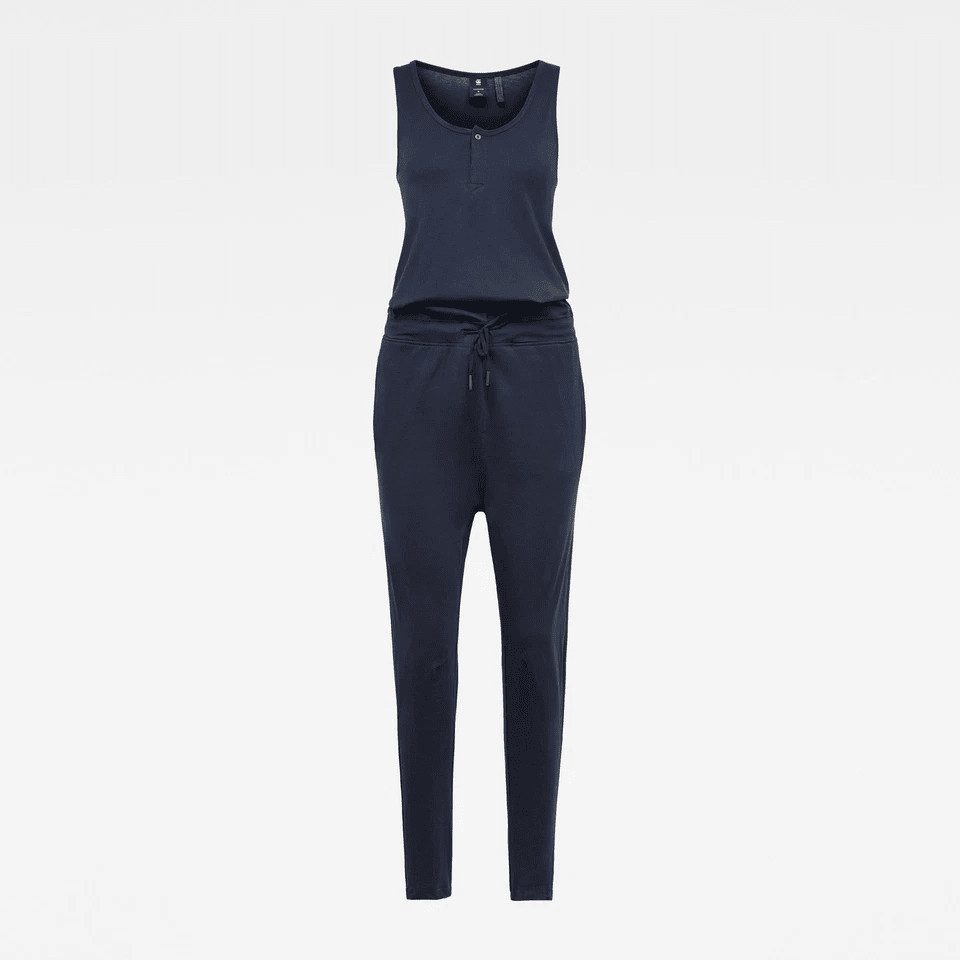 G-STAR Jumpsuit Damen Blau Lyker Suit Womens Overall Sartho Blue Größe: L Stretch-Denim
