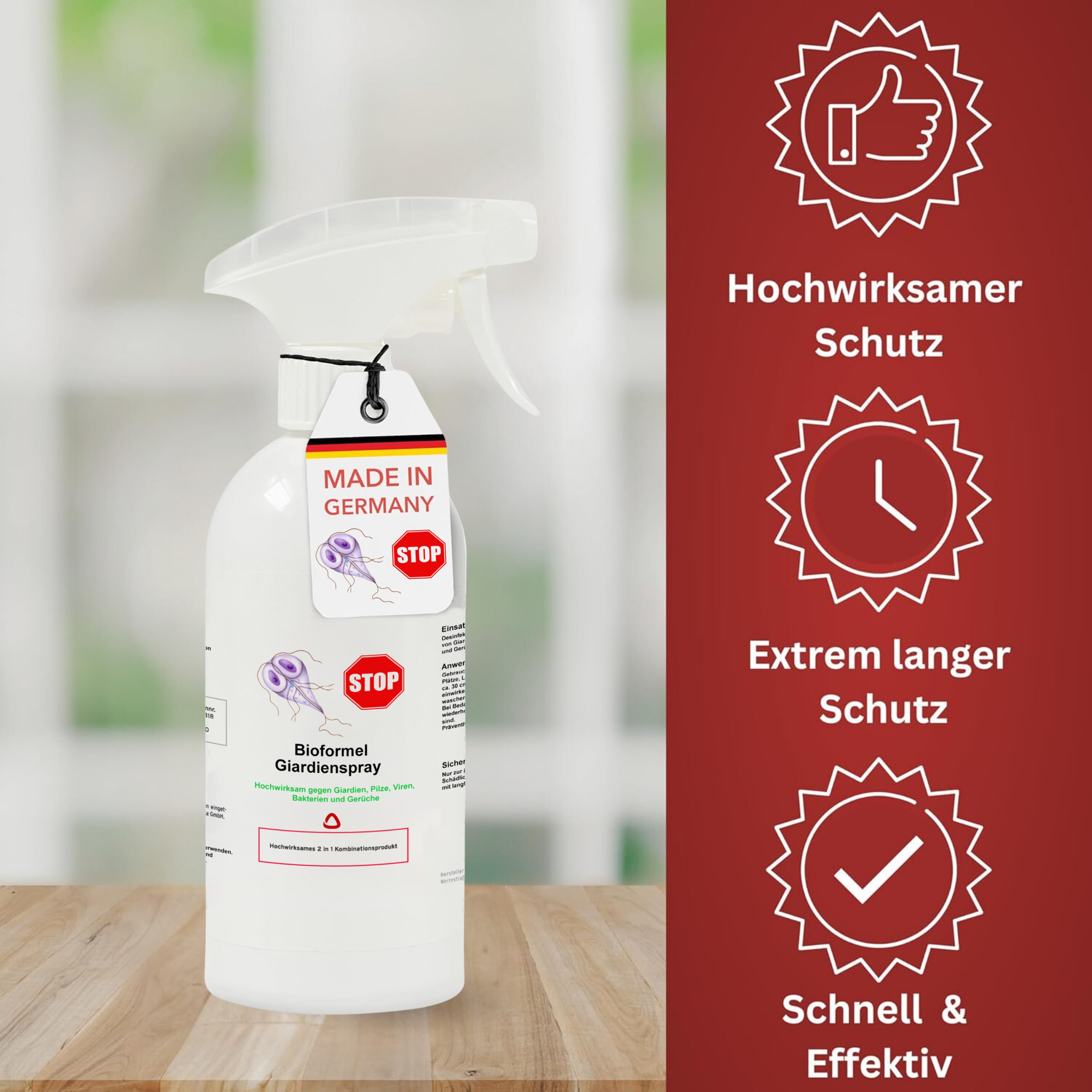 LTK-008 Biodelta Giardien Wischkonzentrat N Oberflächen-Desinfektionsmittel (Flasche und Kanister 1 L)