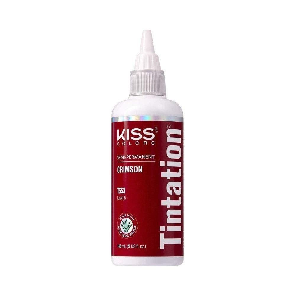 Kiss Haarmaske Kiss Tintation Semi Permanent Hair Color 148ml - Crimson
