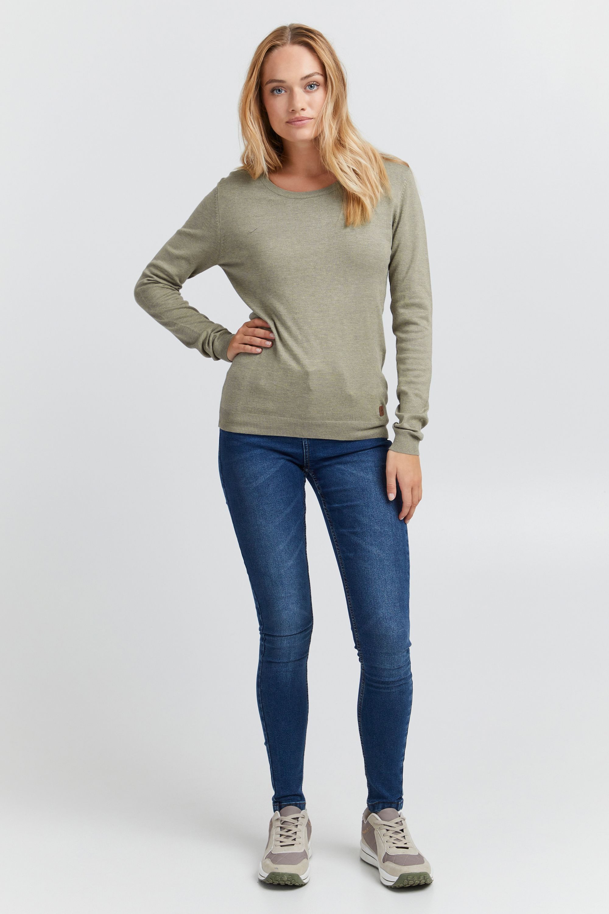OXMO Strickpullover OXEdda gemütlicher Basic Feinstrickpullover günstig online kaufen