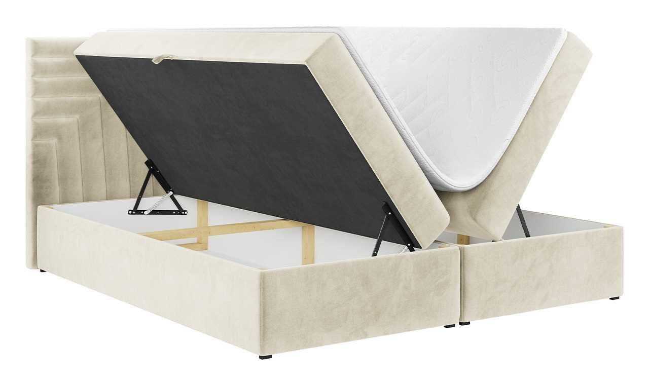 für 4, Boxspringbett mit Polsterbett, MÖBEL Schlafzimmer MKS Doppelbett, Praktisch STELLE Kopfstütze,