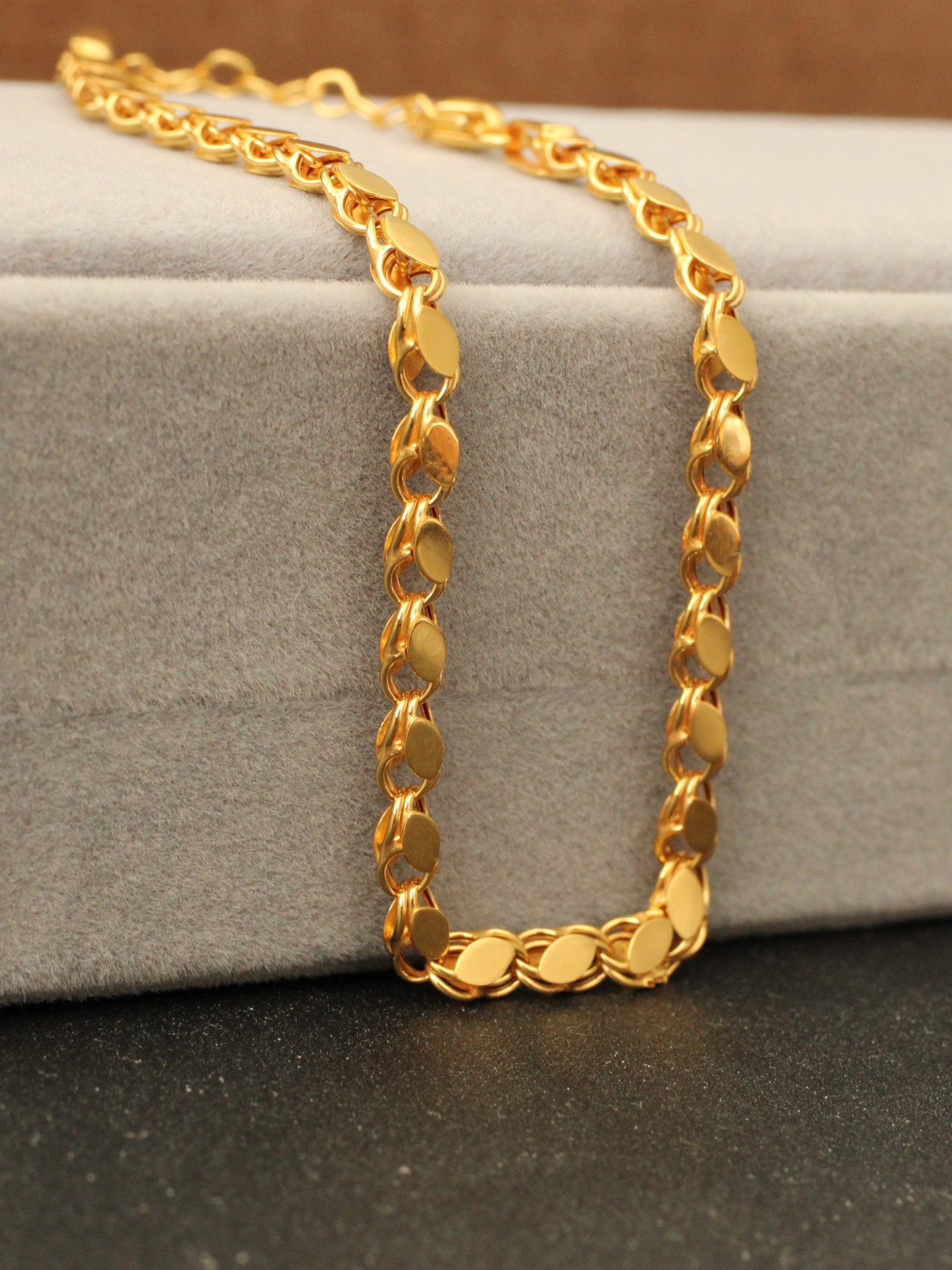 Antares Gold Goldarmband Luna 14-karätige, 585 er Gold Schmuck, 18 cm, Schmuckbox, Echtheitszertifikat und versicherte Zustellung – Bild 5 von 5