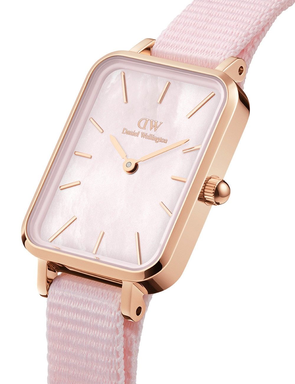 Daniel Wellington Quarzuhr Daniel Wellington DW00100509 Damenuhr Quadro Coral 26mm 3ATM Daniel Wellington DW00100509 Damenuhr Quadro Coral 26mm 3ATM