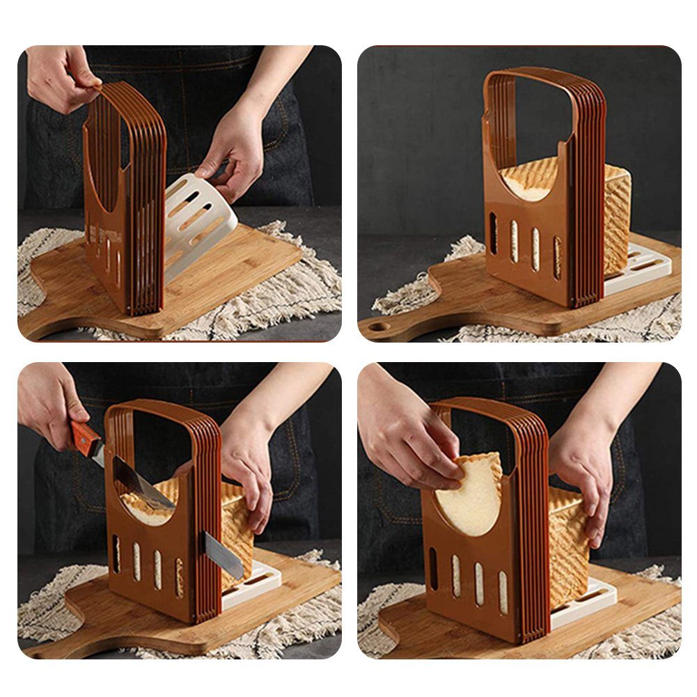 Guide Werkzeug Küche Toast Atäsi Cut Slicing Brotmesser Brot Slicer Cutter Loaf
