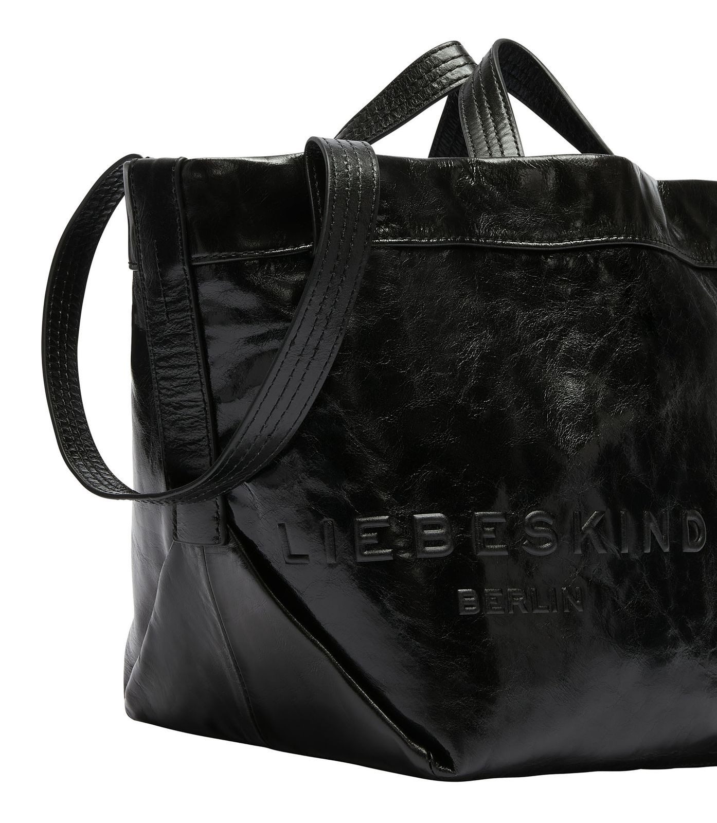 Liebeskind Berlin Schultertasche Elvira Paper Touch Crinkle, aus echtem Rindsleder