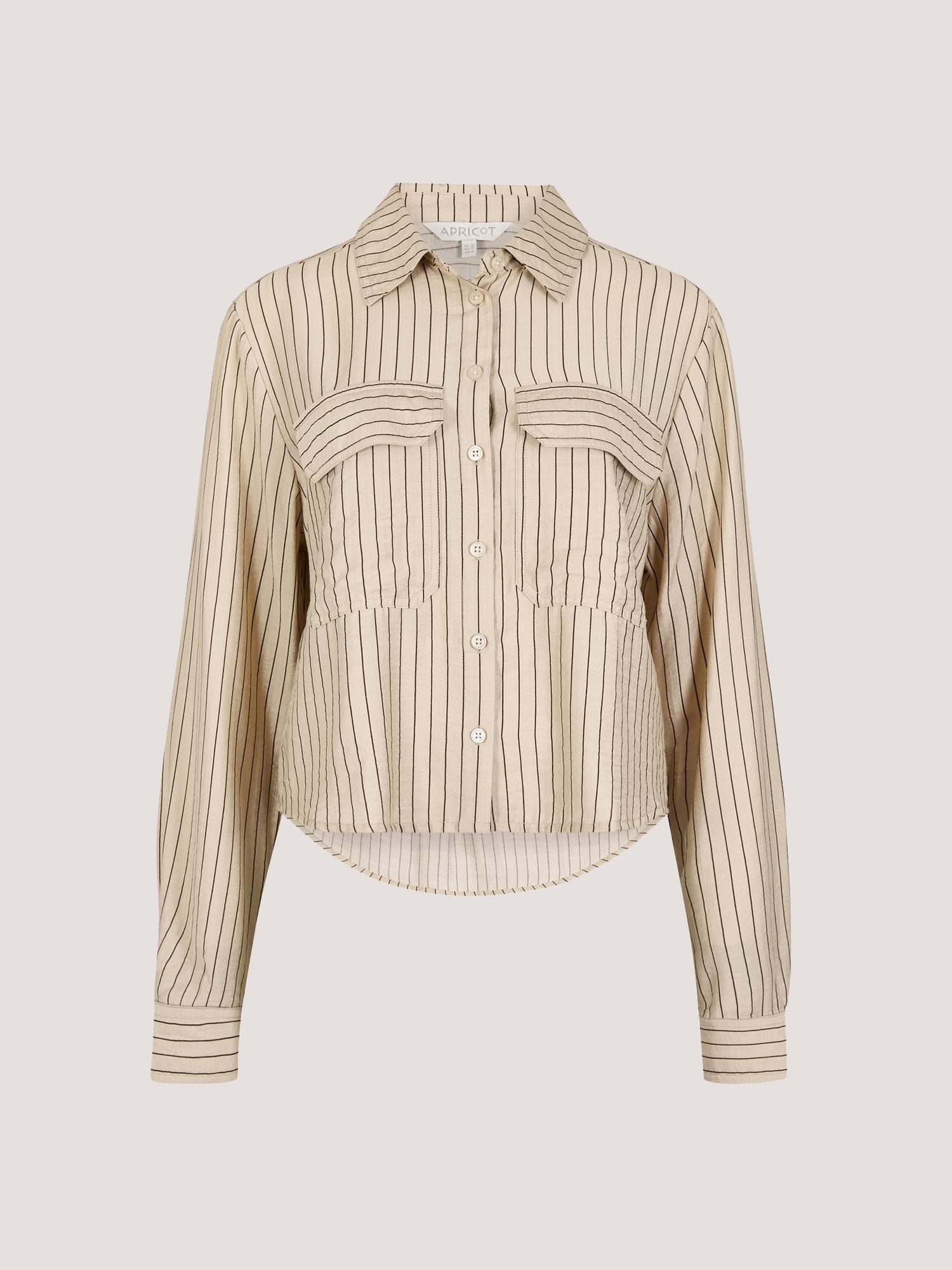 Blusenshirt Boxy-Shirt mit Nadelstreifen