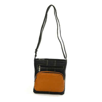 DrachenLeder Handtasche OTZ900X DrachenLeder Damen Handtasche (Handtasche), Damen Tasche, Echtleder schwarz, braun