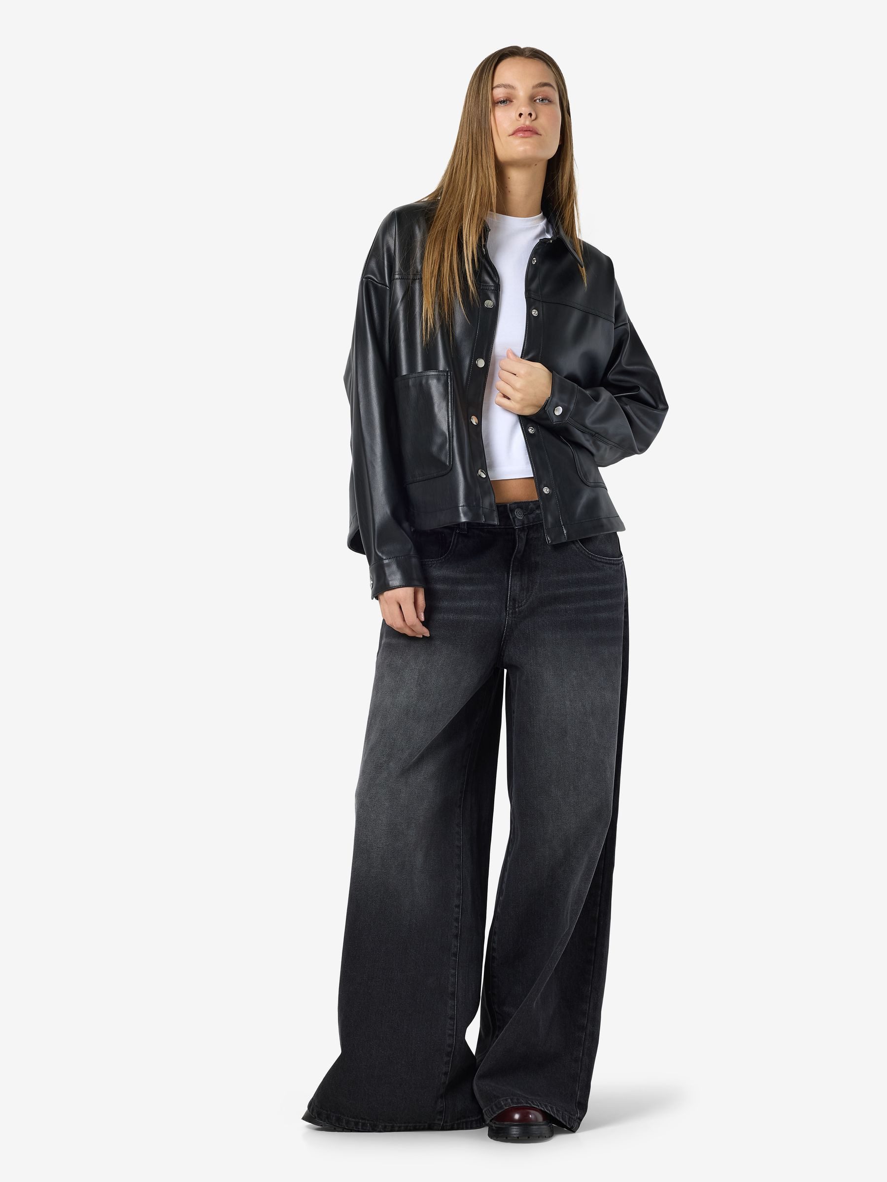 Noisy may Blouson Modische Lederoptik mit günstig online kaufen