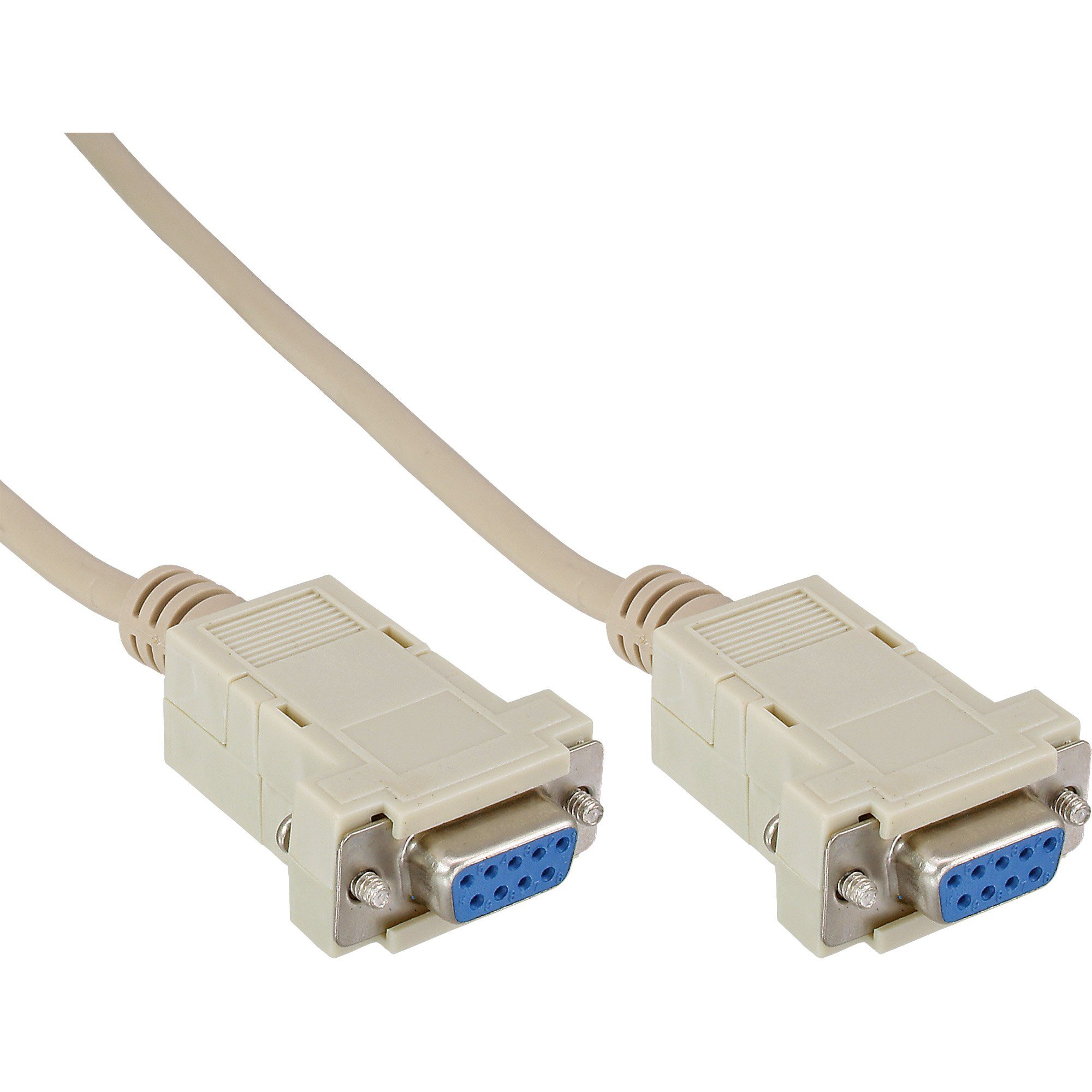InLine® Nullmodemkabel, 9pol Buchse / Buchse, geklippt, 2m Computer-Kabel