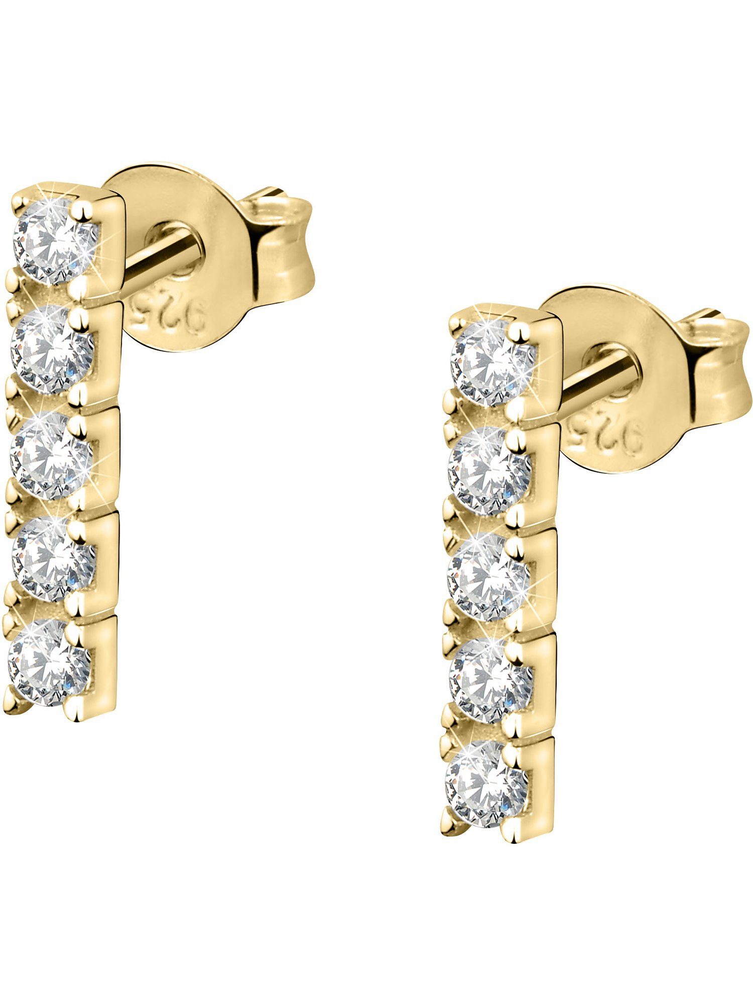 FAVS Paar Серьги-гвоздики FAVS Damen-Ohrstecker 925er Silber 10 Zirkonia