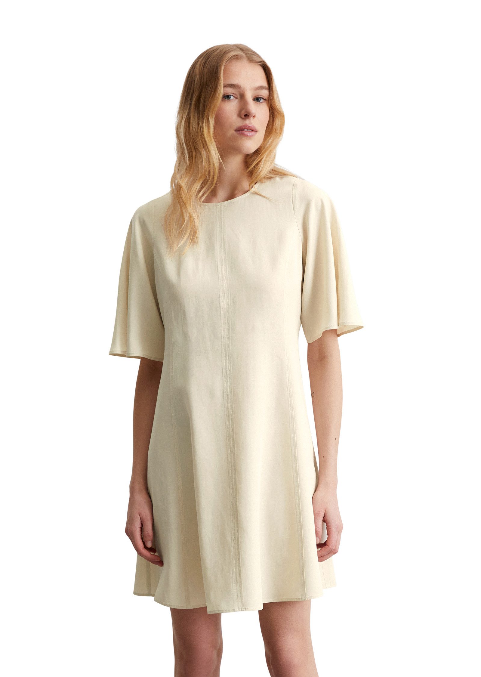Midikleid aus TENCEL™ Lyocell-Leinen-Mix