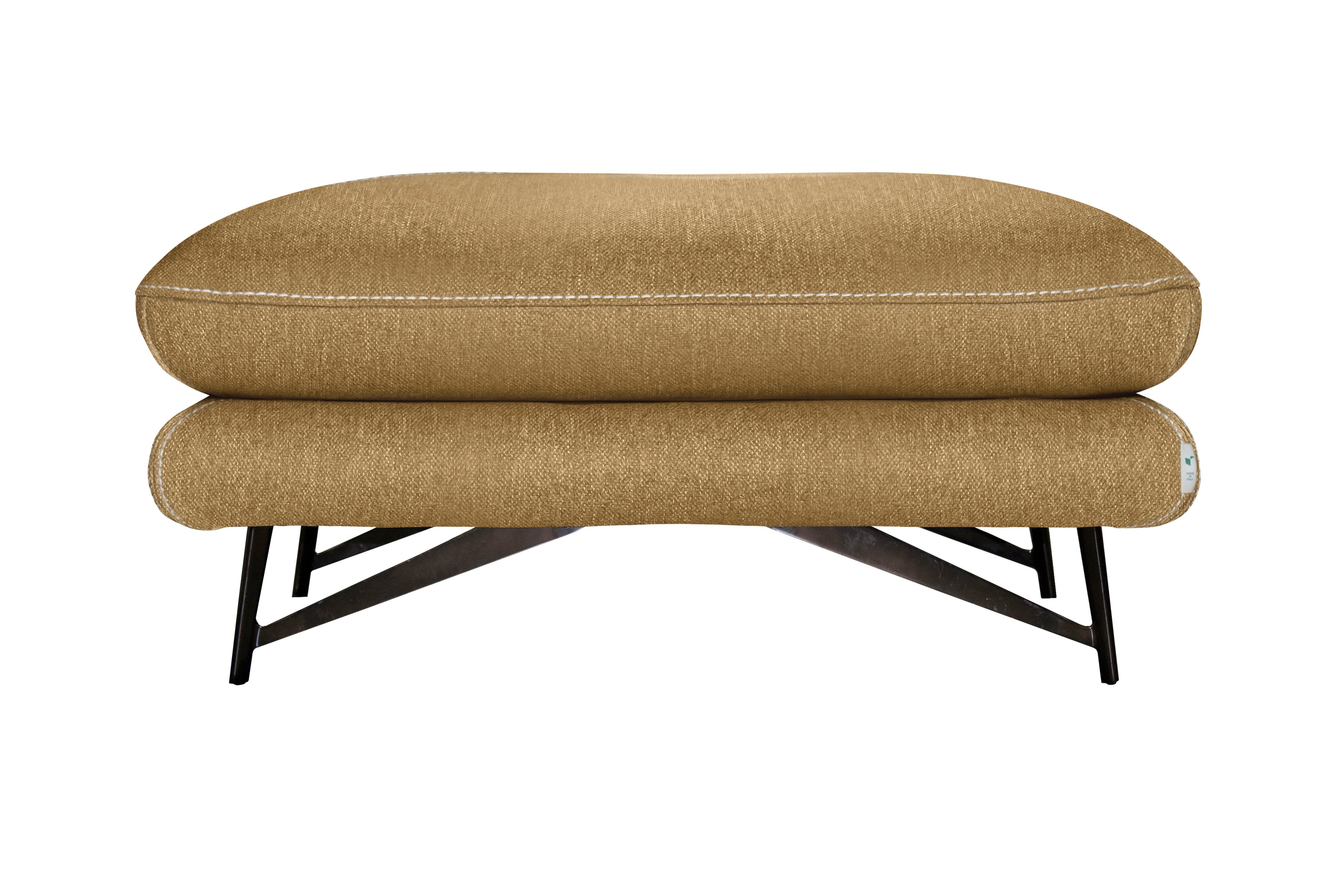 CALIA ITALIA Hocker Cezanne bequem und elegant, B/T 90/70cm, hochwertiger Designfuß