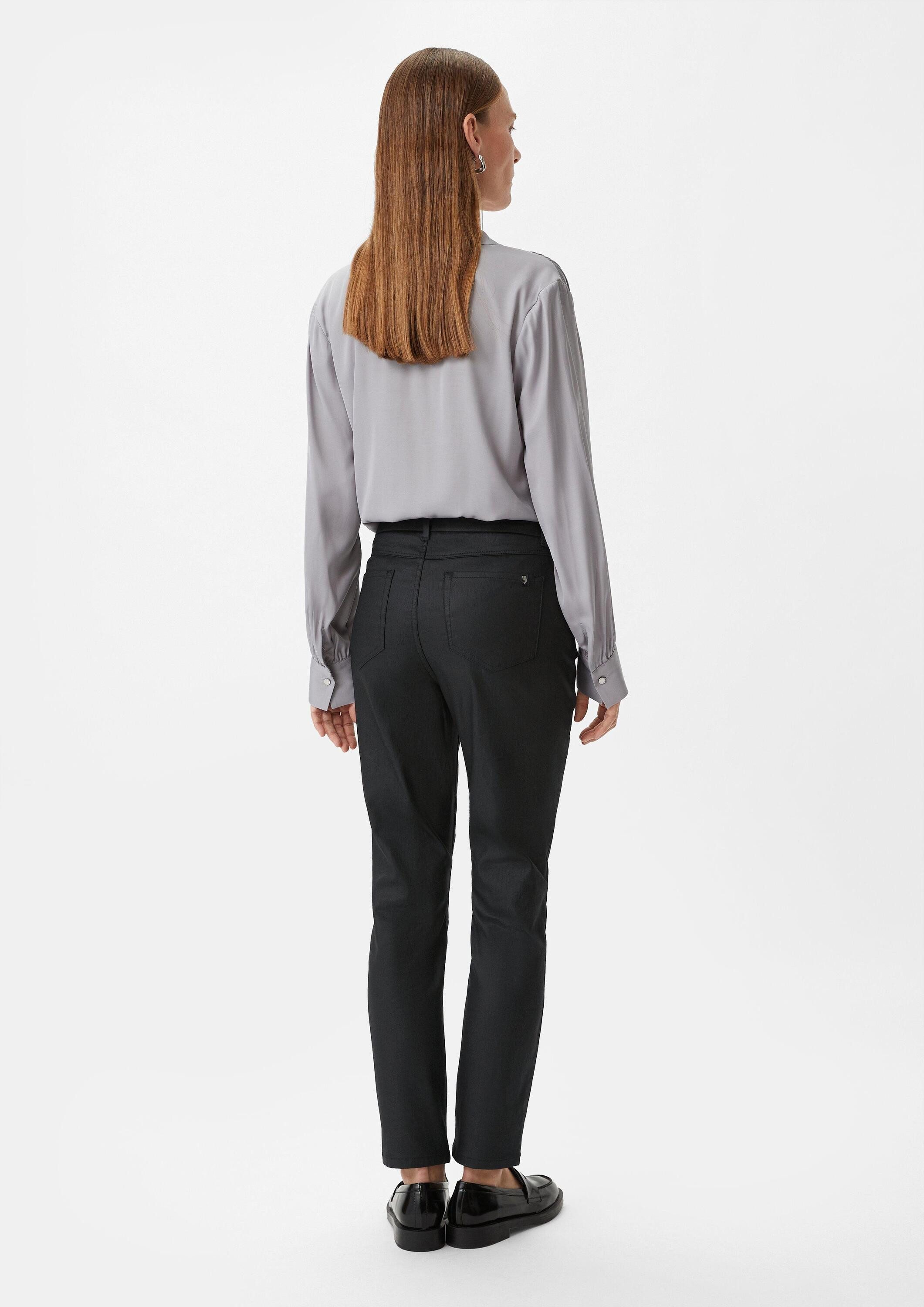 comma Slim-fit-Jeans Hose Slim: Hose in schimmernder Optik