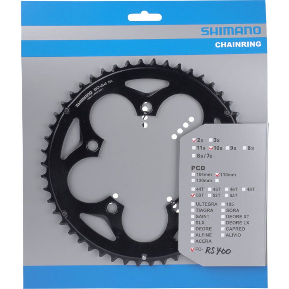 Fahrradkette SHIMANO Kettenblätter FC-RS400 50 Zähne 110mm Aluminium Fahrrad